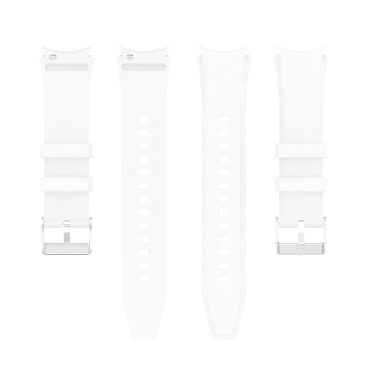 Silikonarmband (20mm) passend u.a. f&uuml;r Galaxy Watch 3/4/5/6 - Bulk - White - Bild 1