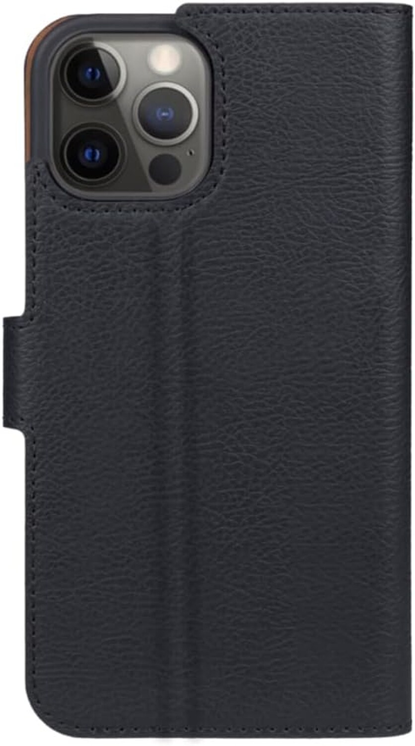 Xqisit Slim Wallet Selection Anti Bac Kunststoffh&uuml;lle (f&uuml;r iPhone 12 | 12 Pro) Black - Bild 1