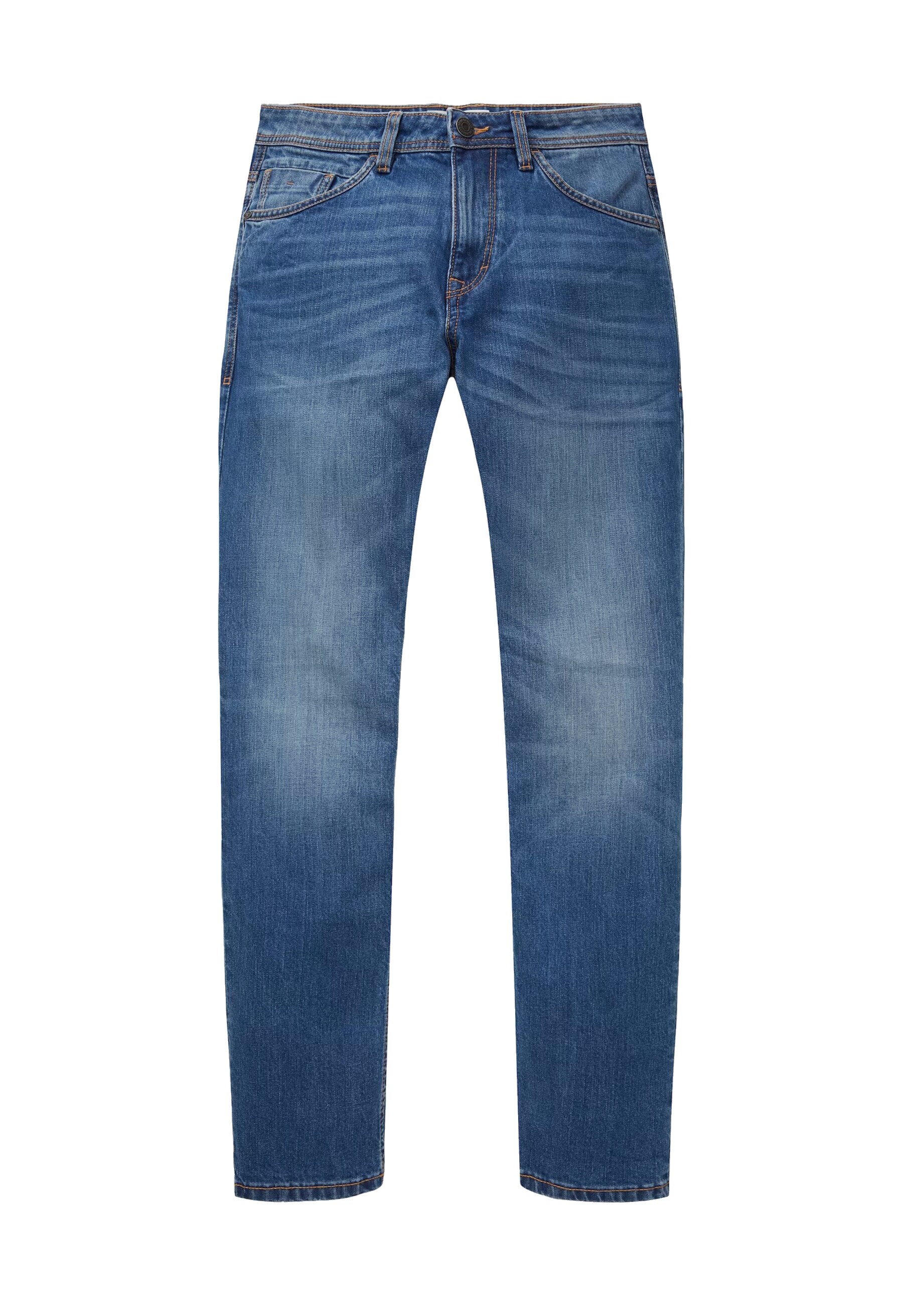 Tom Tailor Hose Josh Regular Slim Jeans mit Logo-Badge im Five-Pocket-Style - Bild 1