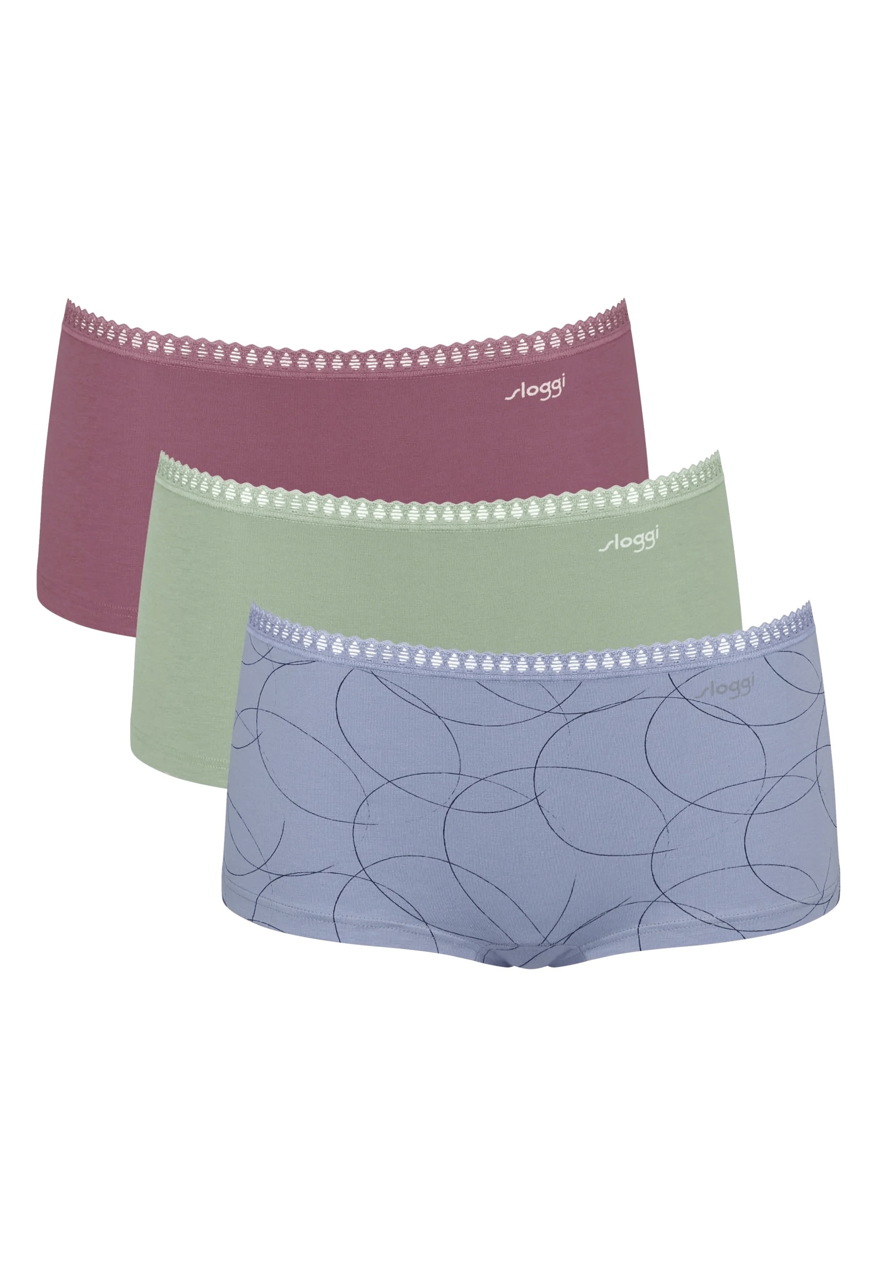 sloggi Panty GO Crush Short Unterw&auml;sche im Dreierpack - Bild 1