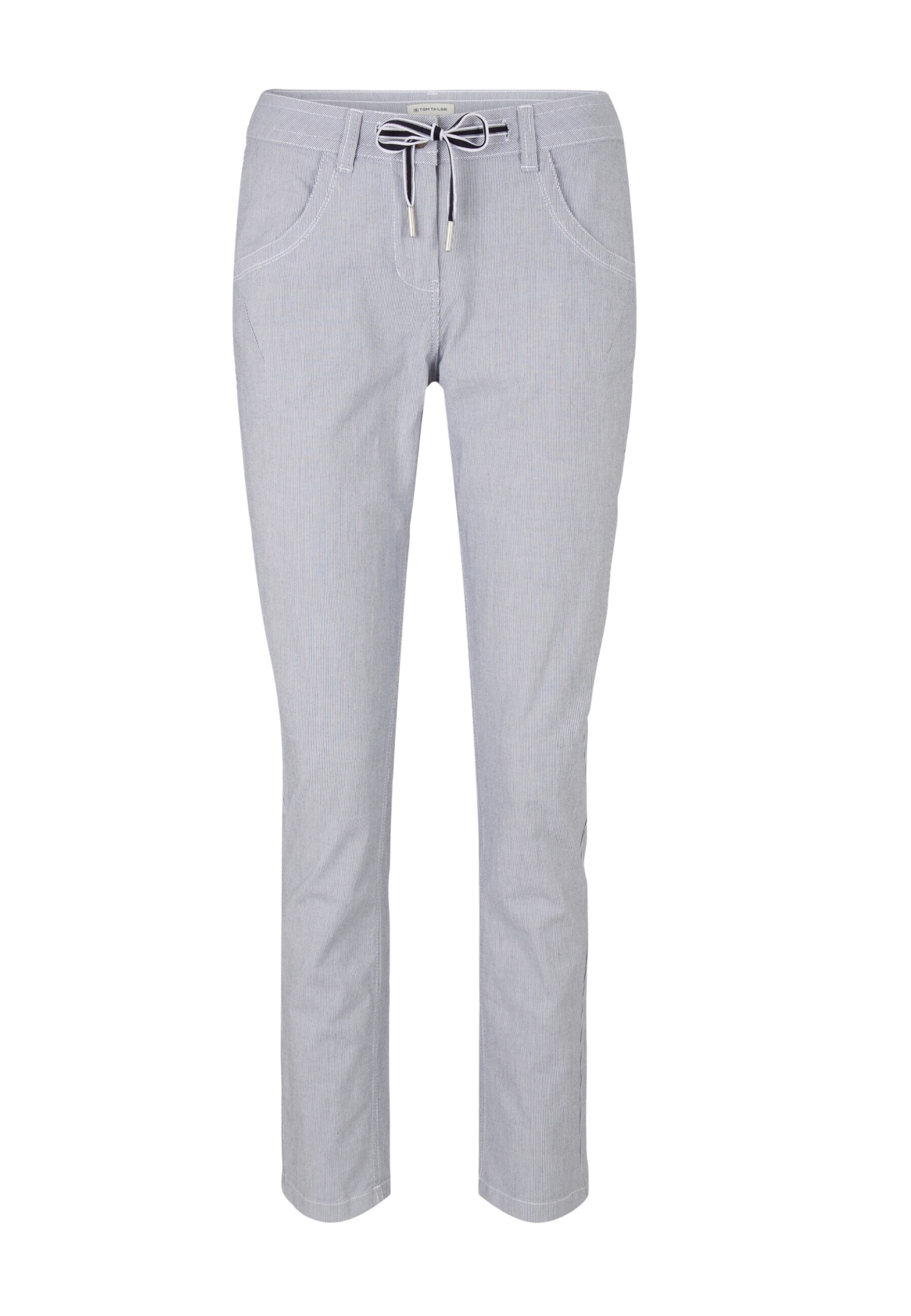Tom Tailor Hose Schlupfhose Tapered Relaxed mit seitlichen Eingrifftaschen und Bindeband - Bild 1