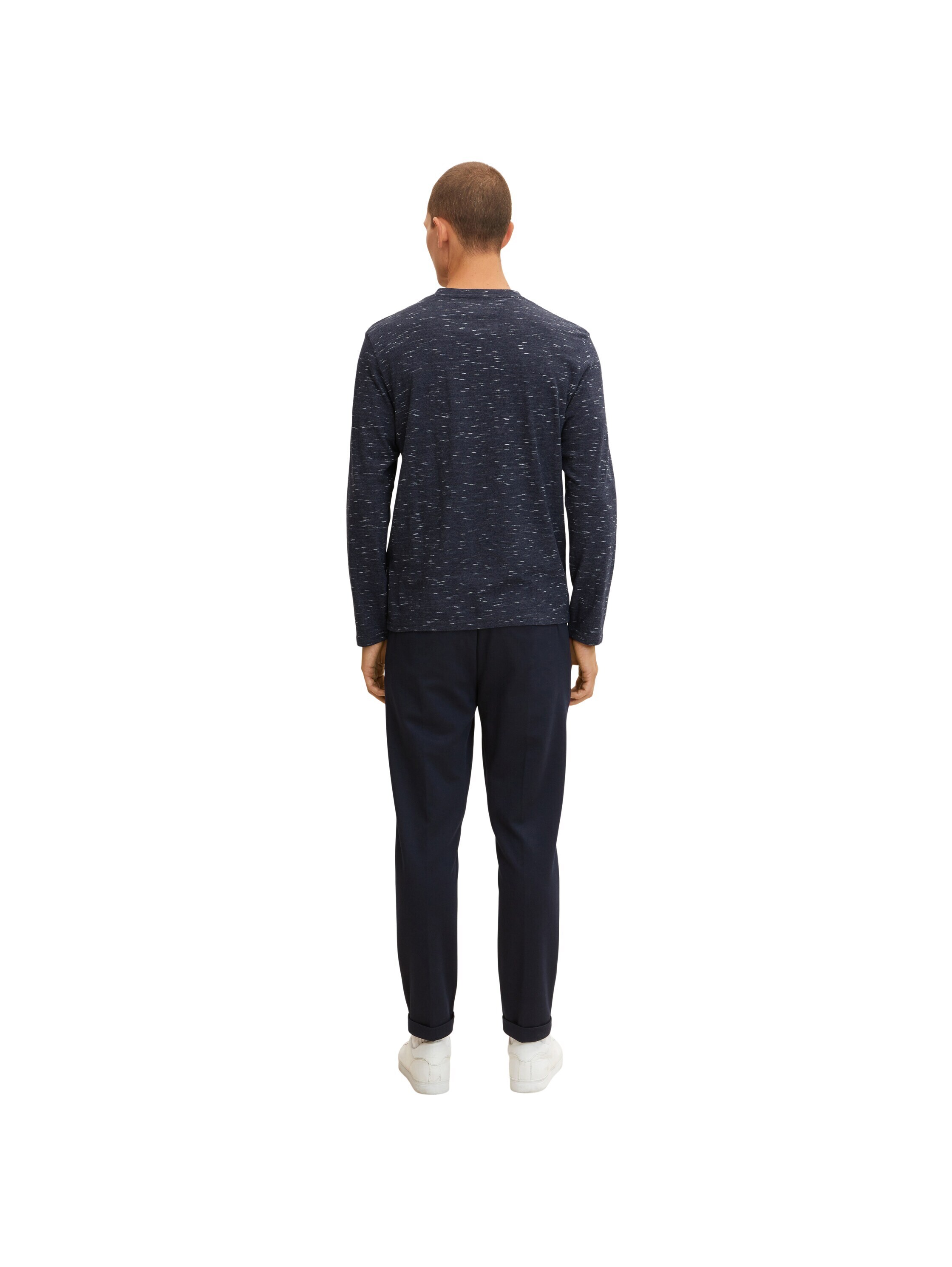 Tom Tailor Longsleeve Langarmshirt mit Henleyausschnitt - Bild 1
