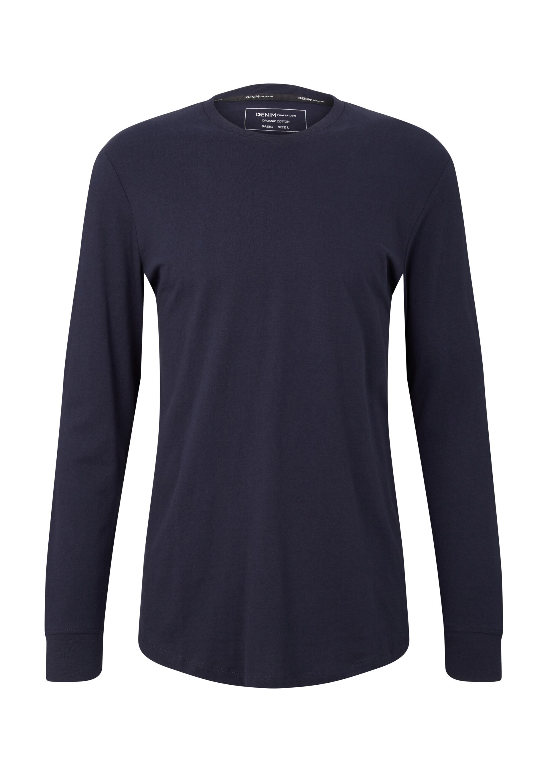 Tom Tailor Longsleeve Unifarbenes Langarmshirt mit Rundhalsausschnitt - Bild 1