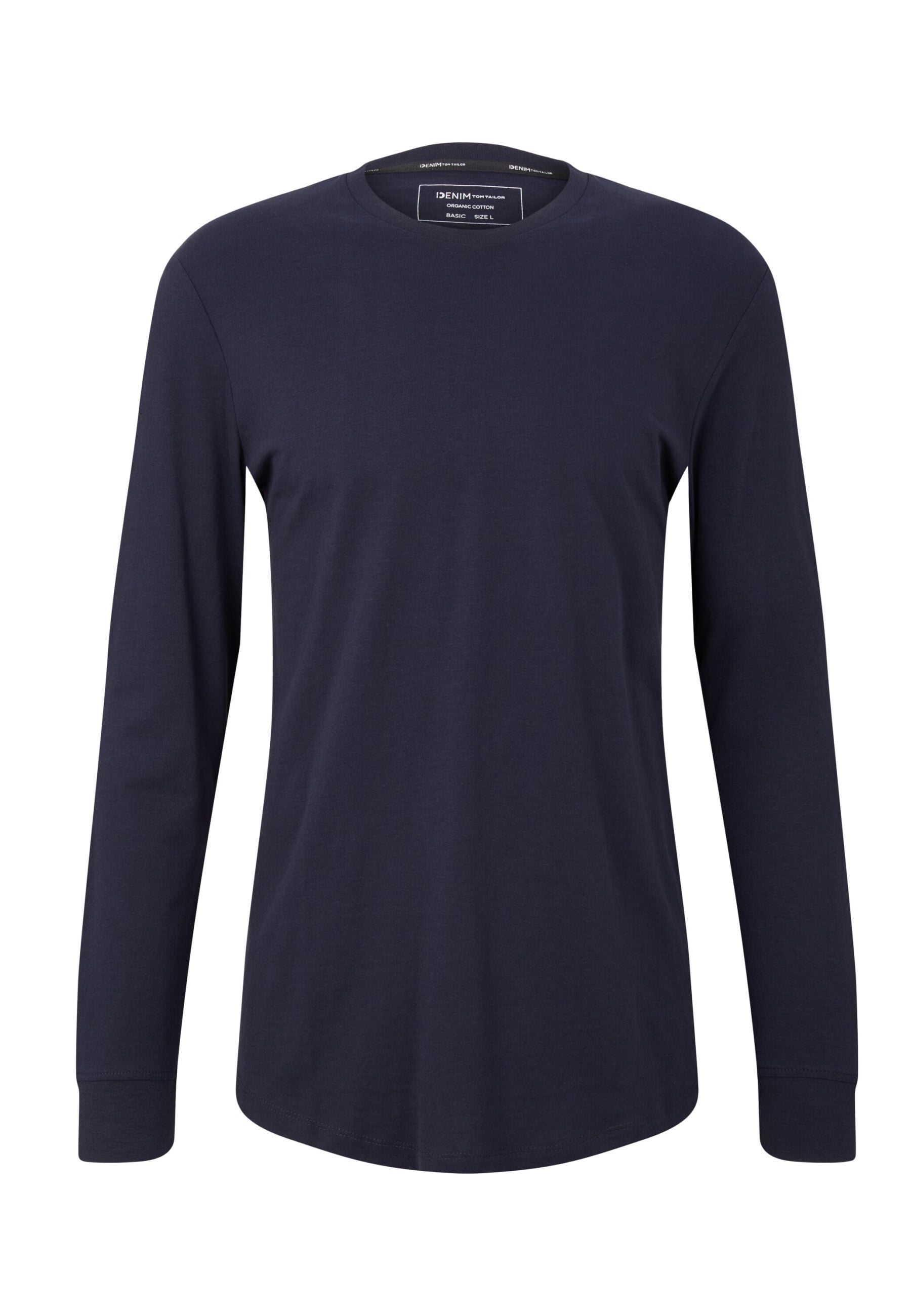 Tom Tailor Longsleeve Unifarbenes Langarmshirt mit Rundhalsausschnitt - Bild 1