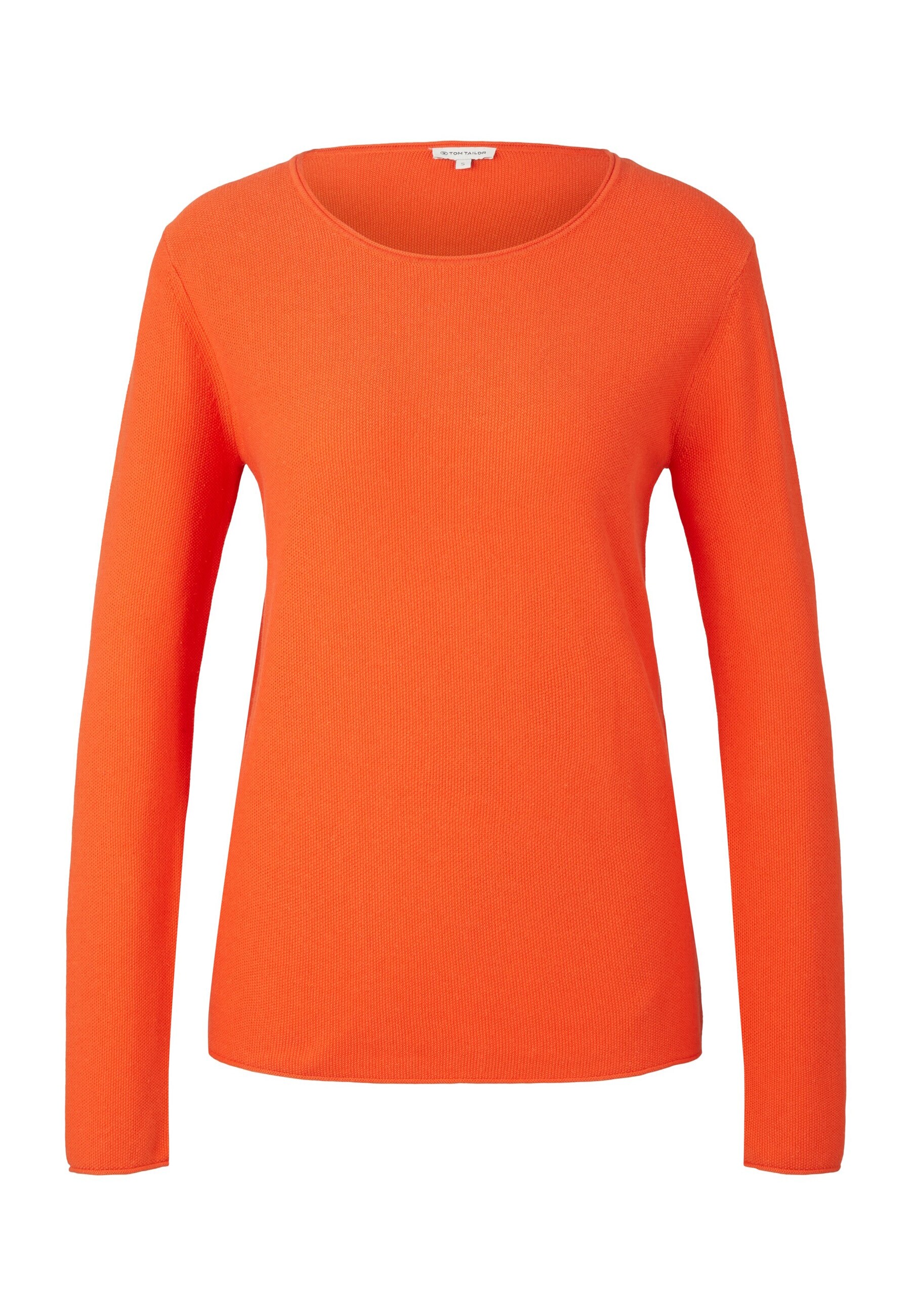 Tom Tailor Pullover Unifarbener Strickpullover mit Rundhalsausschnitt in Regular Fit - Bild 1