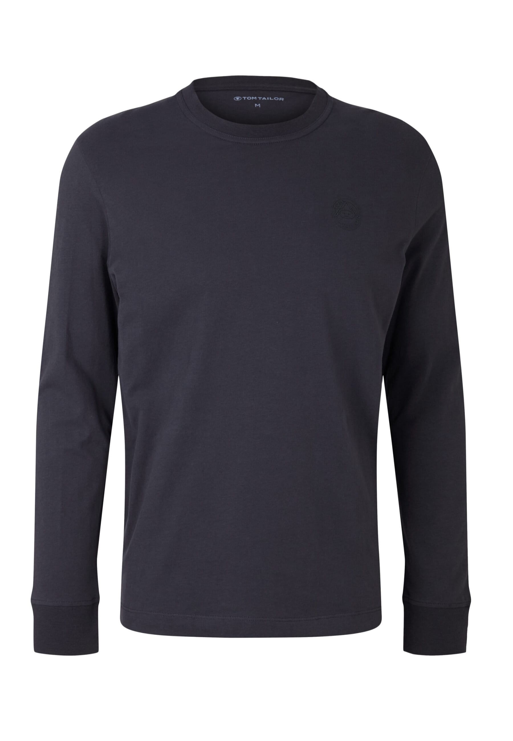 Tom Tailor Longsleeve Langarmshirt mit Logo-Print und Rundhalsausschnitt - Bild 1