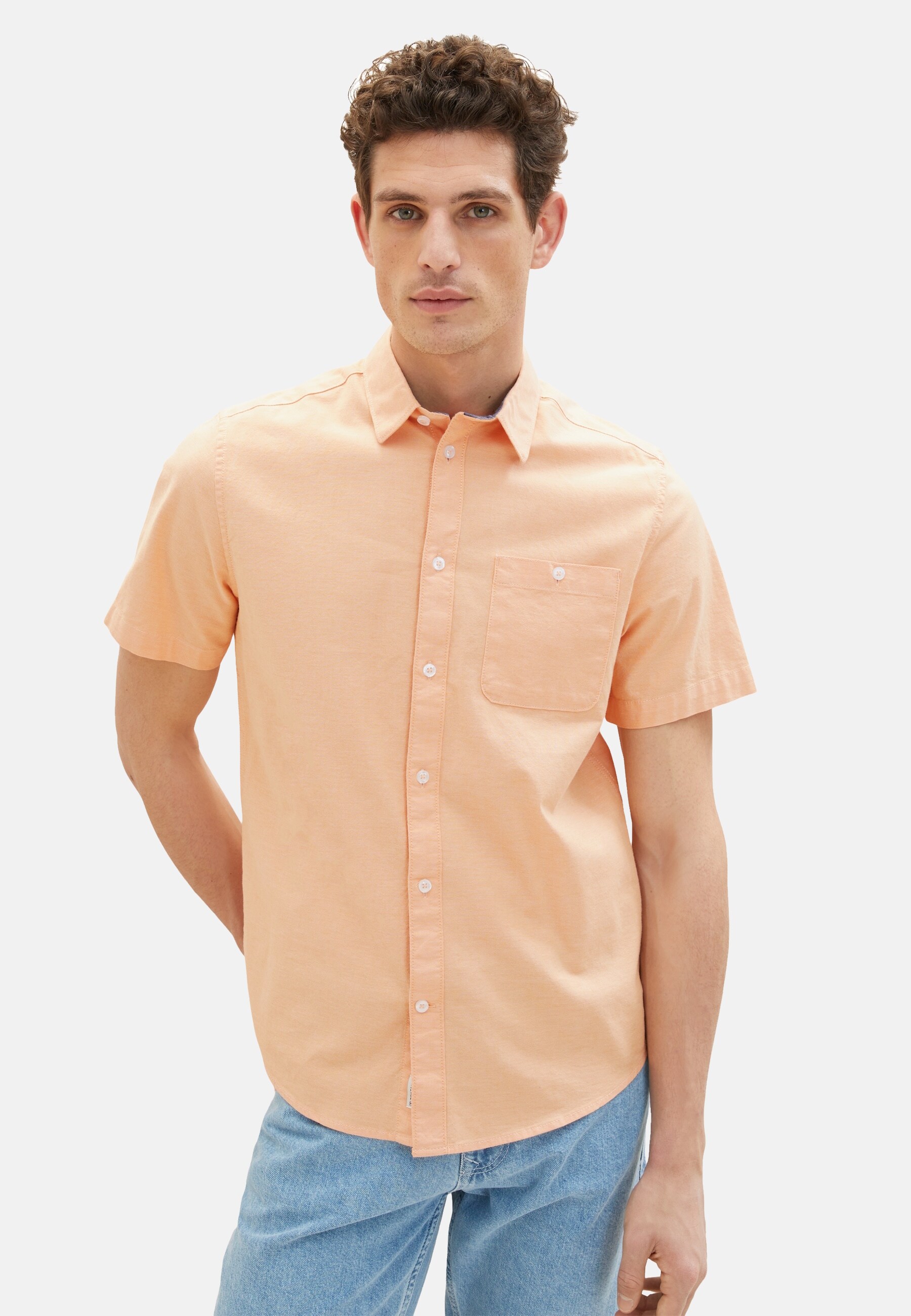 Tom Tailor Hemd Kurzarmhemd mit Brusttasche - Bild 1