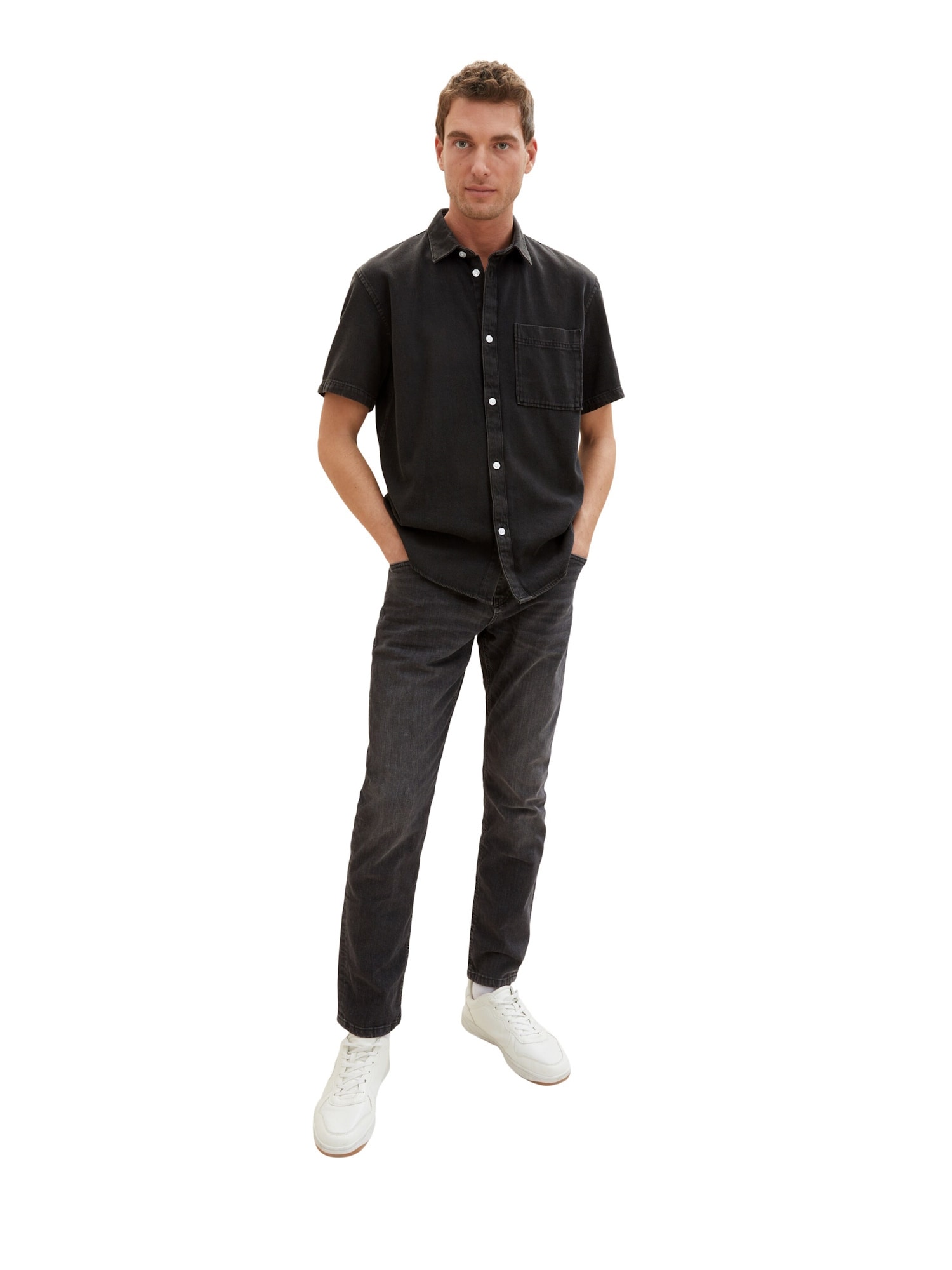 Tom Tailor Jeans Josh Five-Pocket-Style lange Hose Slim Fit - Bild 1