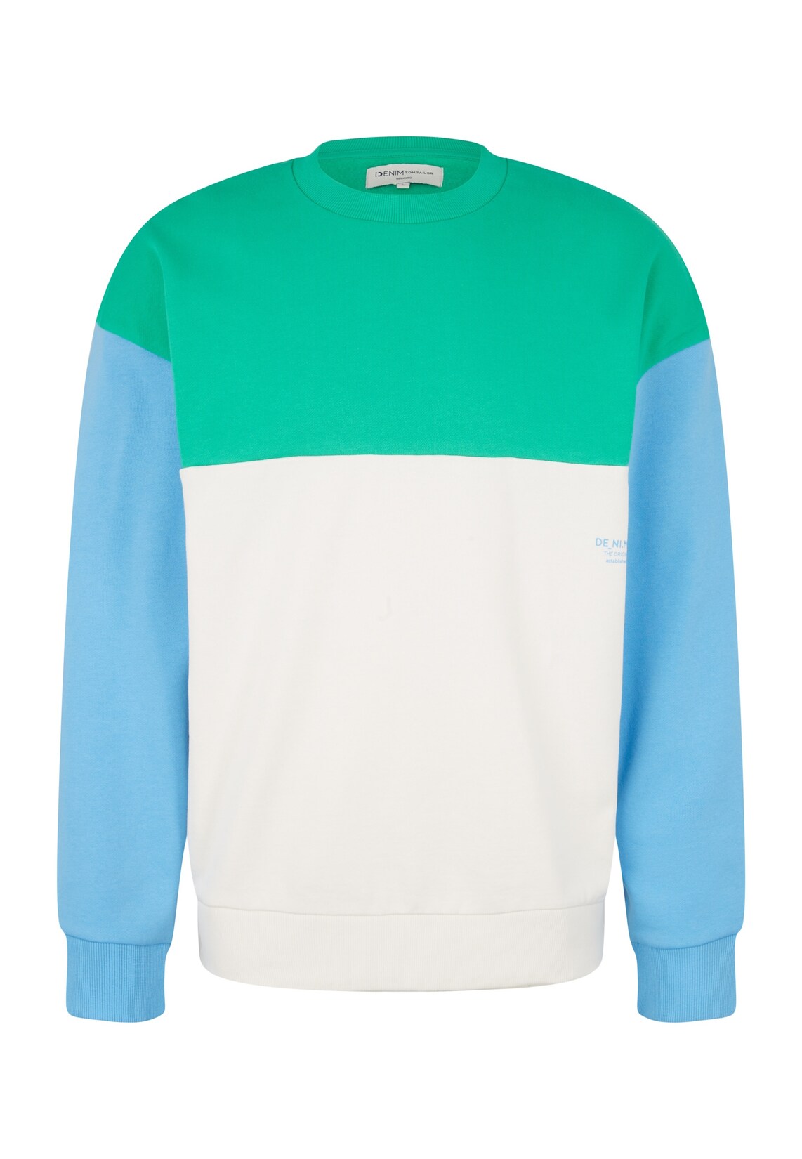 Tom Tailor Sweatshirt Pullover ohne Kapuze mit Color-Block | 04065869851619