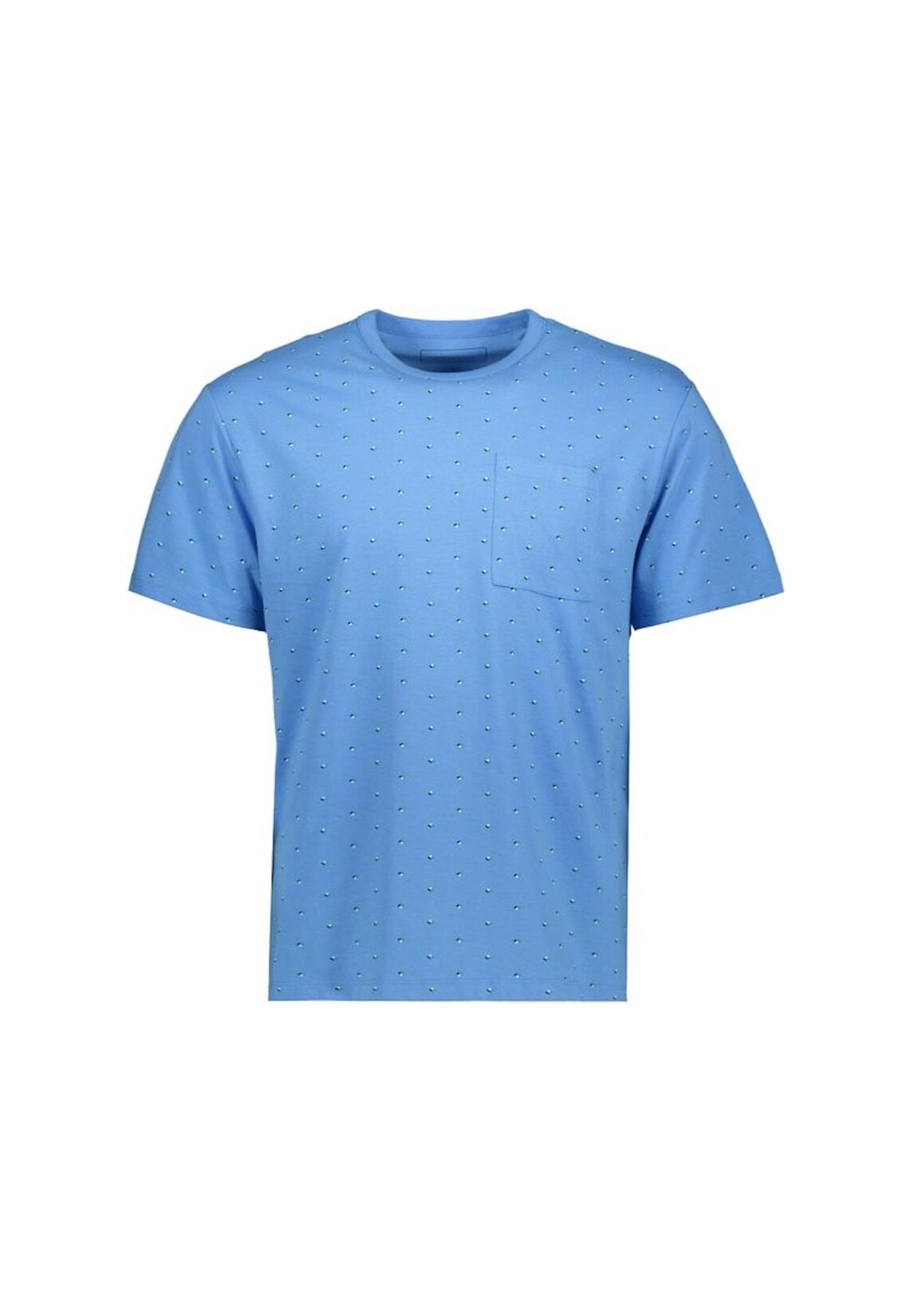 Tom Tailor T-Shirt Kurzarmshirt gepunktet mit Brusttasche | 04065869939072