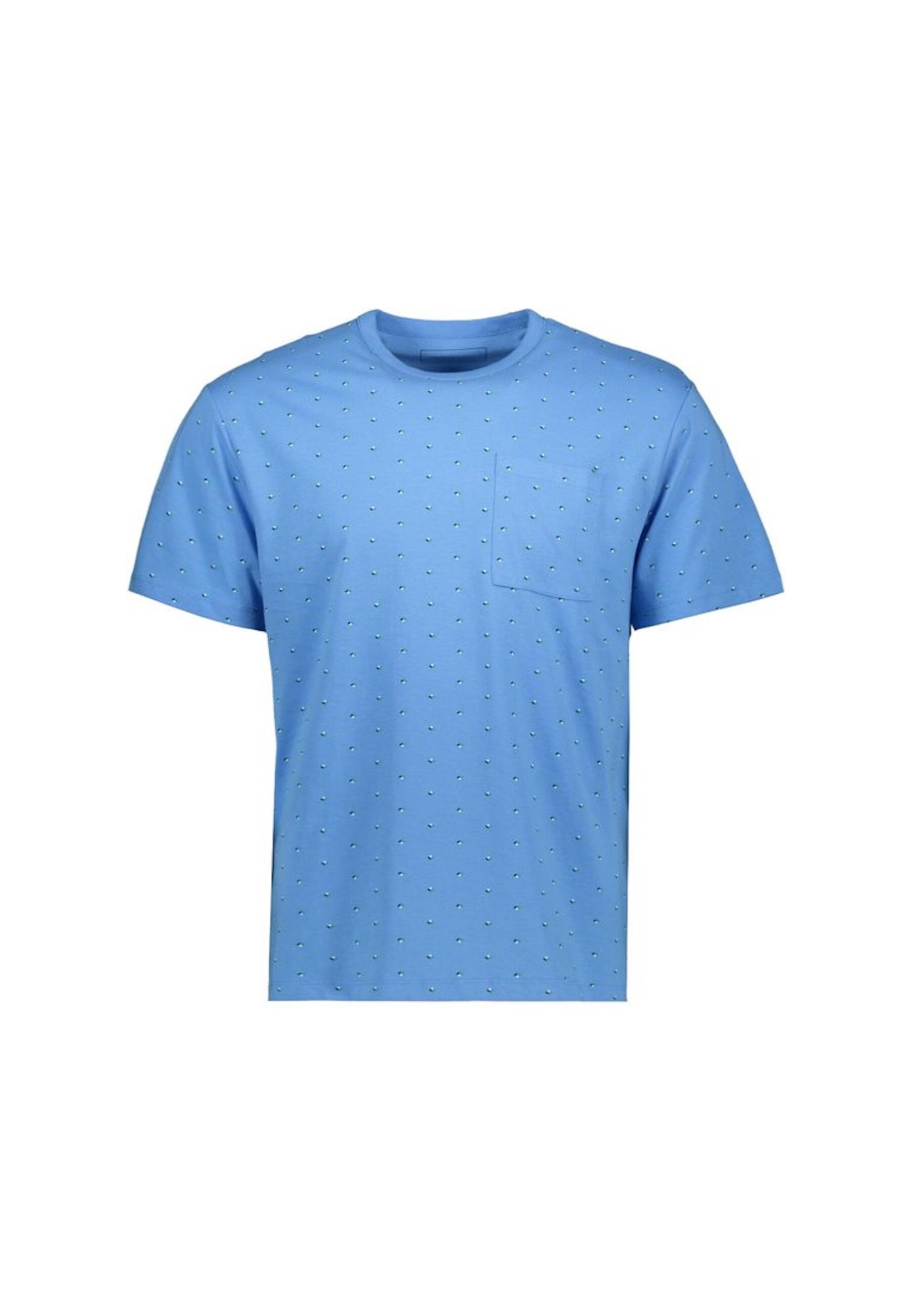 Tom Tailor T-Shirt Kurzarmshirt gepunktet mit Brusttasche - Bild 1