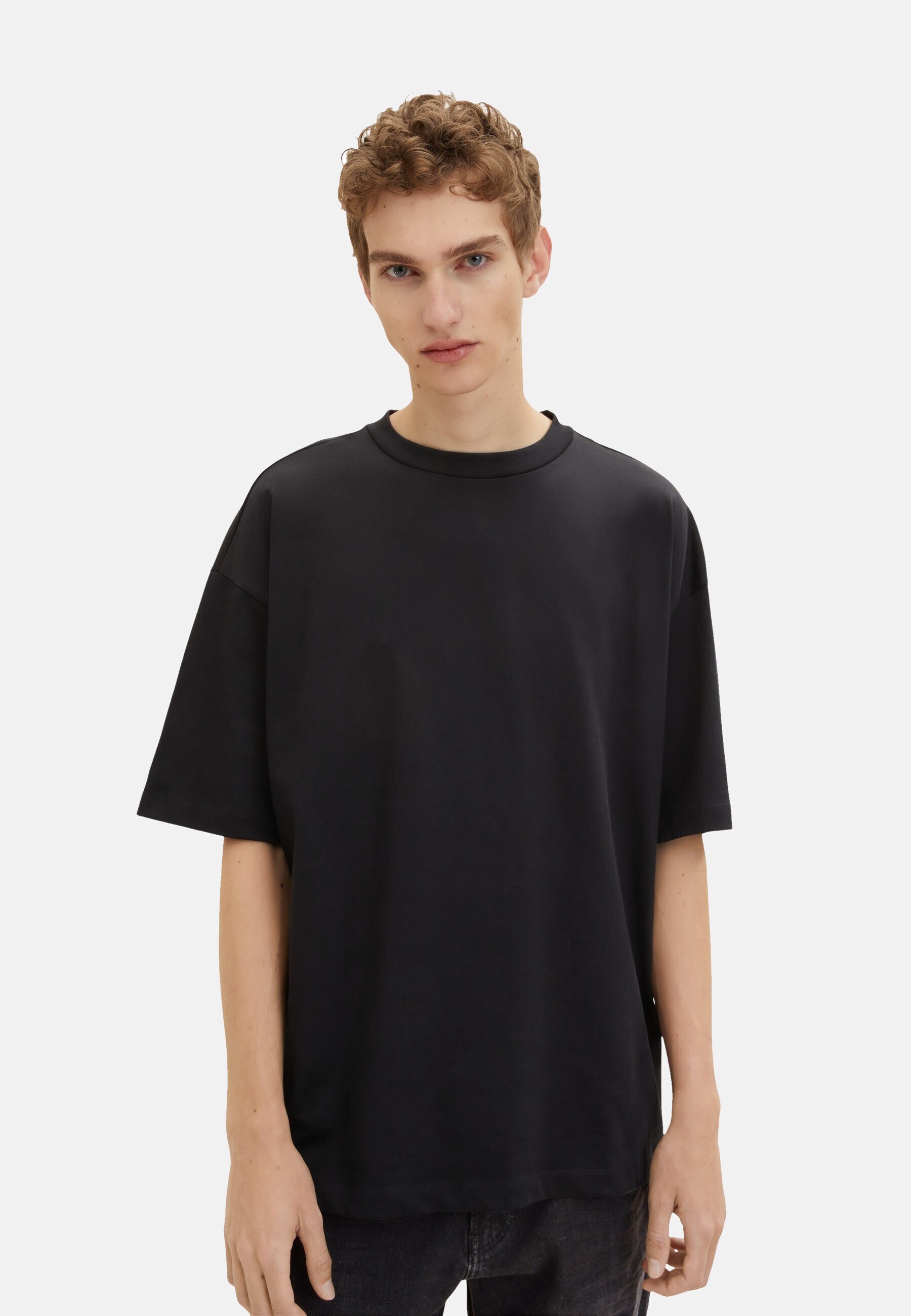 Tom Tailor Shirt Oversized-T-Shirt mit Rundhalsausschnitt aus Baumwolljersey - Bild 1