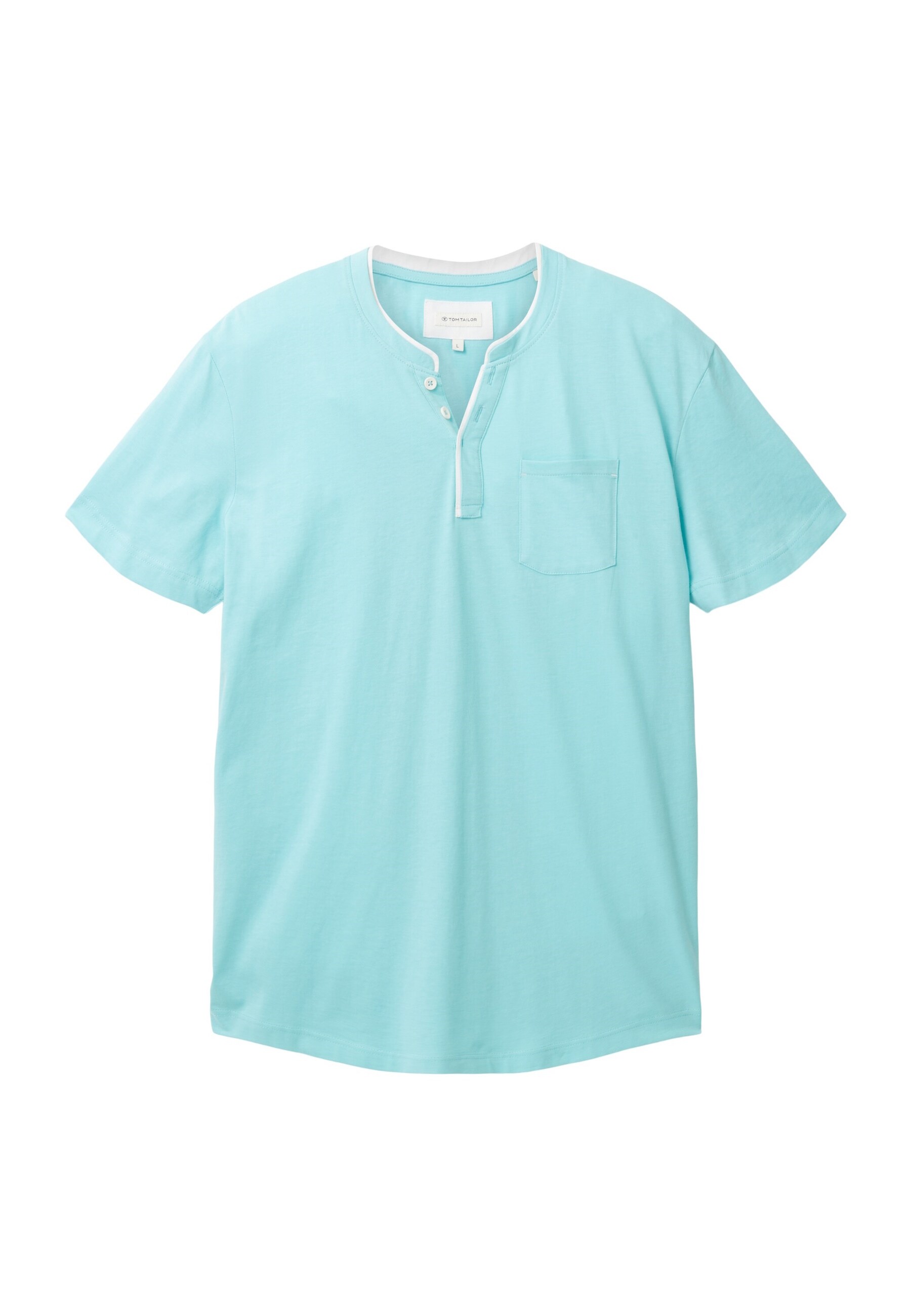Tom Tailor T-Shirt Kurzarmshirt Henley - Bild 1