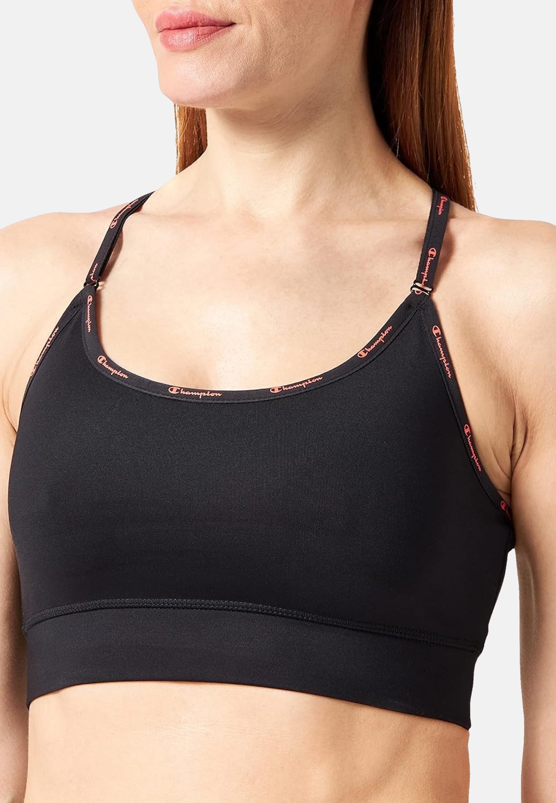 Champion BH Elastischer Sport-BH mit verstellbaren Tr&auml;ger, Racerback und Logoprint - Bild 1