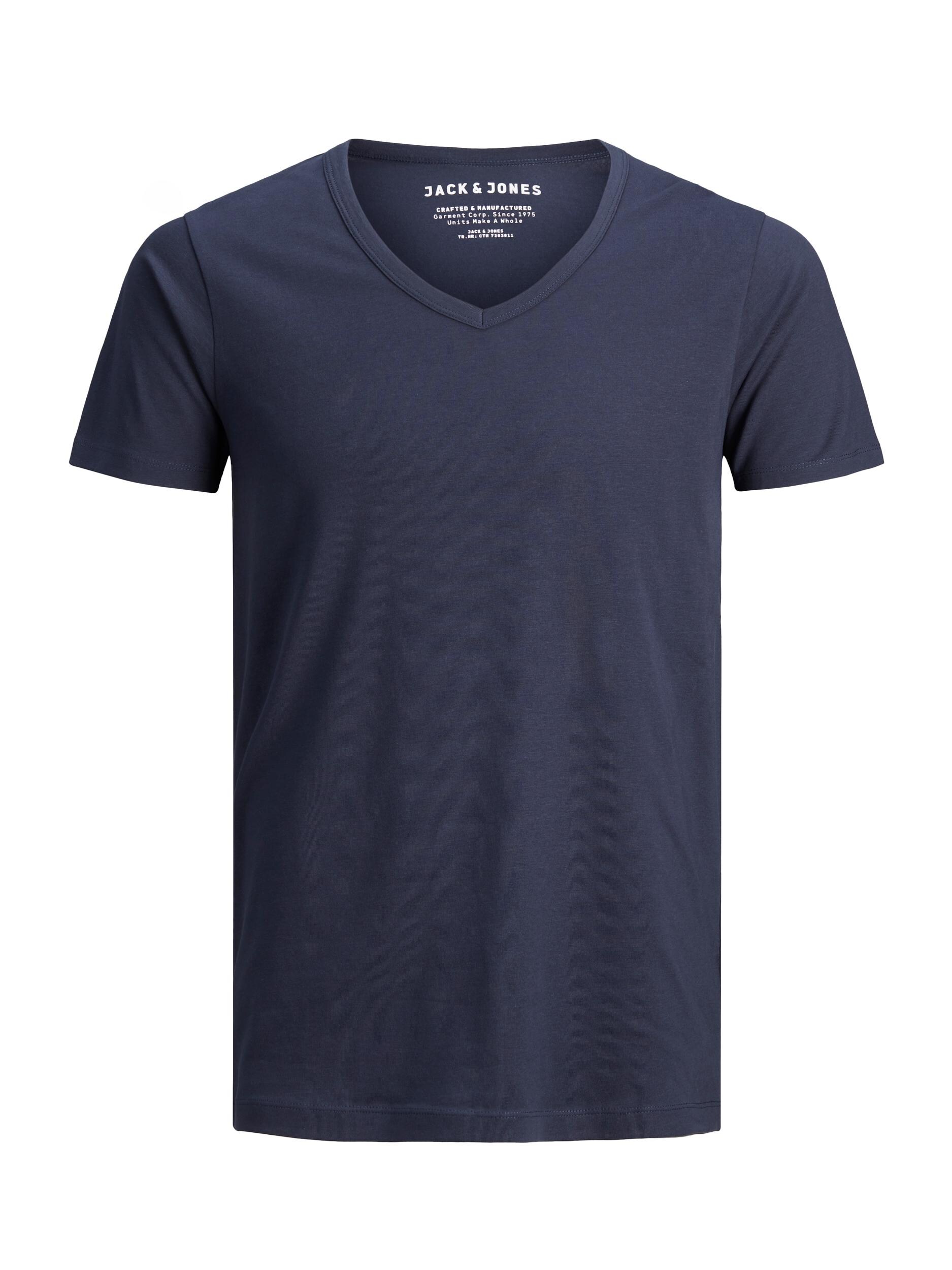 Jack & Jones Shirt Klassisches Basic T-Shirt mit V-Ausschnitt - Bild 1