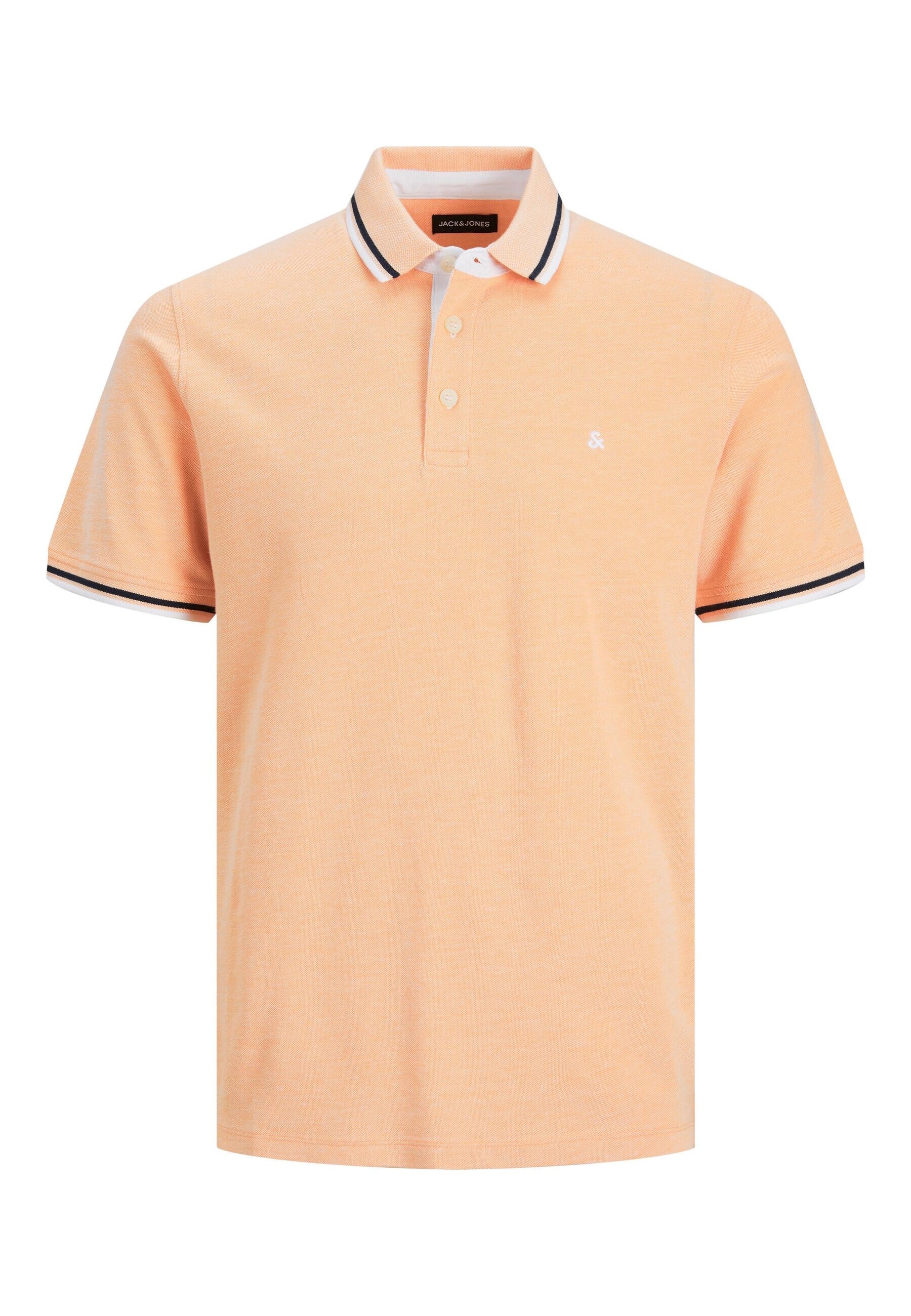 Jack & Jones Shirt Unifarbenes Kurzarm-T-Shirt PAULOS mit Polokragen und Knopfleiste in Slim Fit - Bild 1