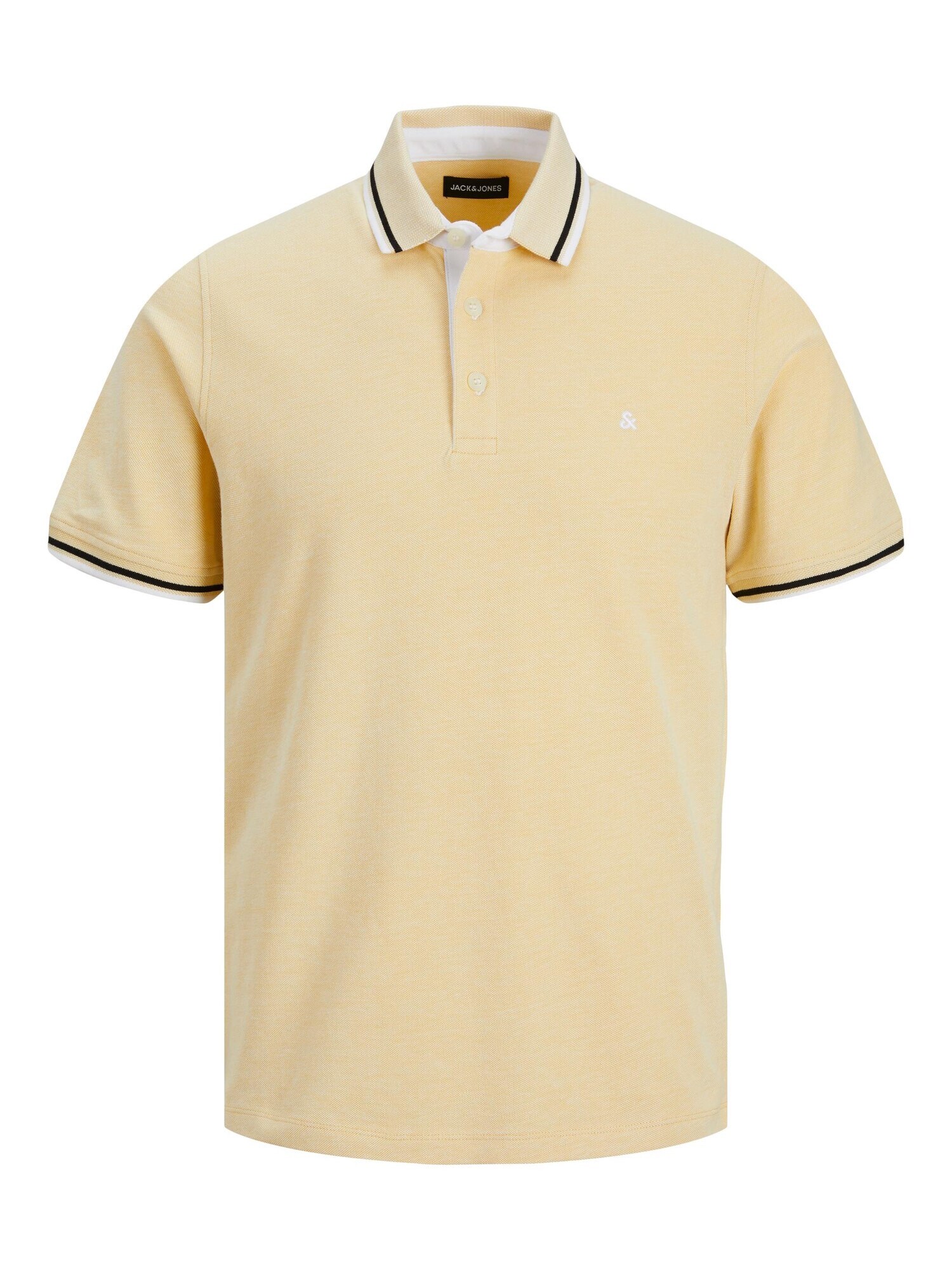 Jack & Jones Shirt Unifarbenes Kurzarm-T-Shirt PAULOS mit Polokragen und Knopfleiste in Slim Fit - Bild 1