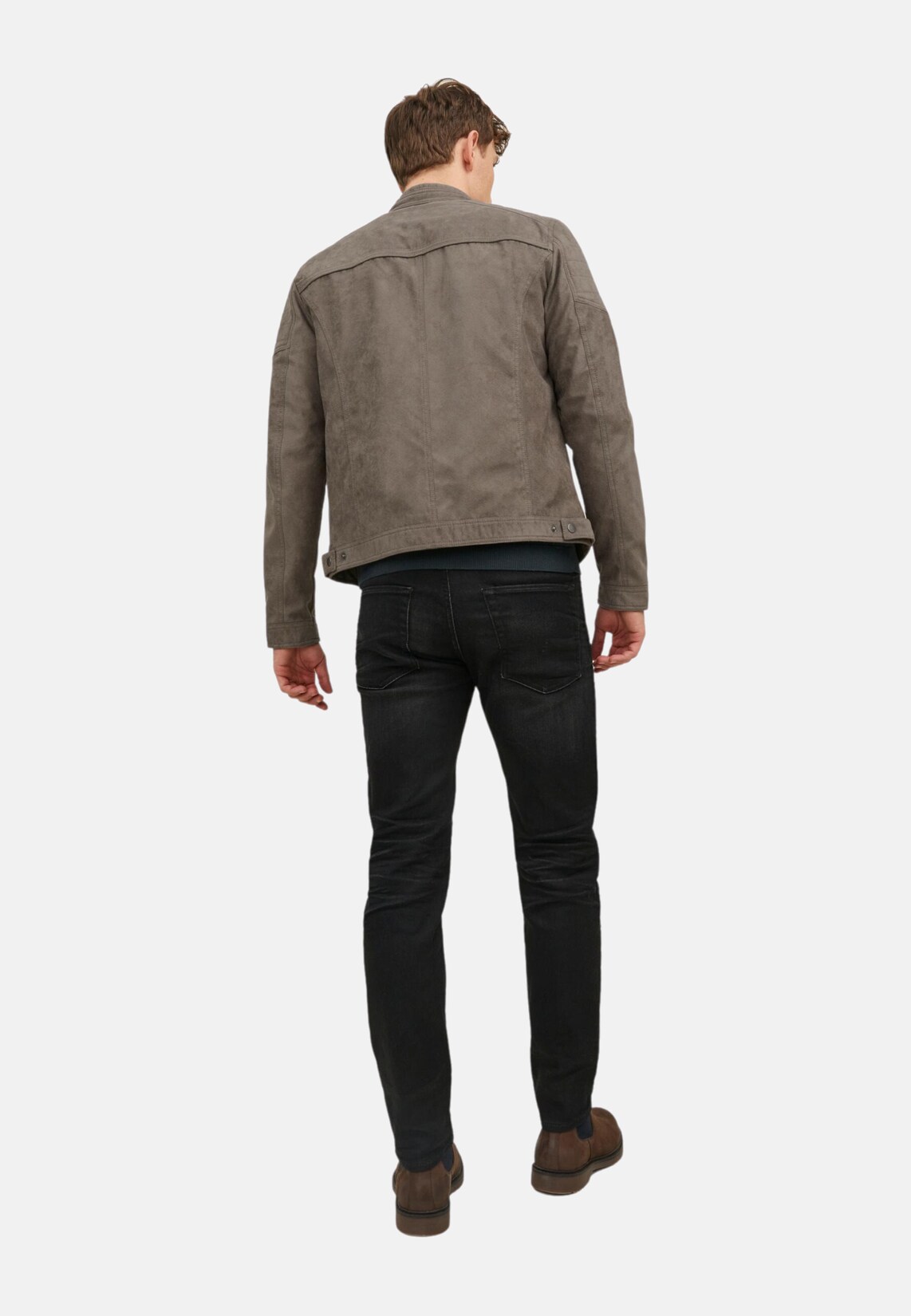 Jack & Jones Jacke Rocky Langarmjacke in Lederoptik | 05715365267221