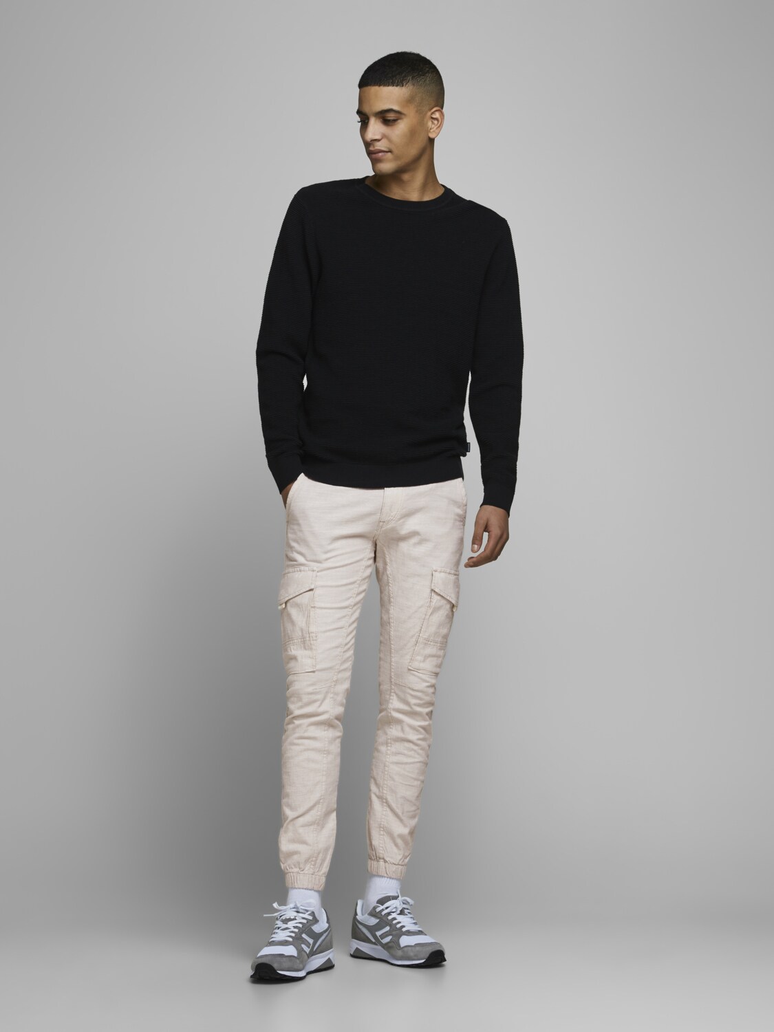 Jack & Jones Hose PAUL FLAKE LINEN AKM 980 CARGOHOSE | 05714511714374