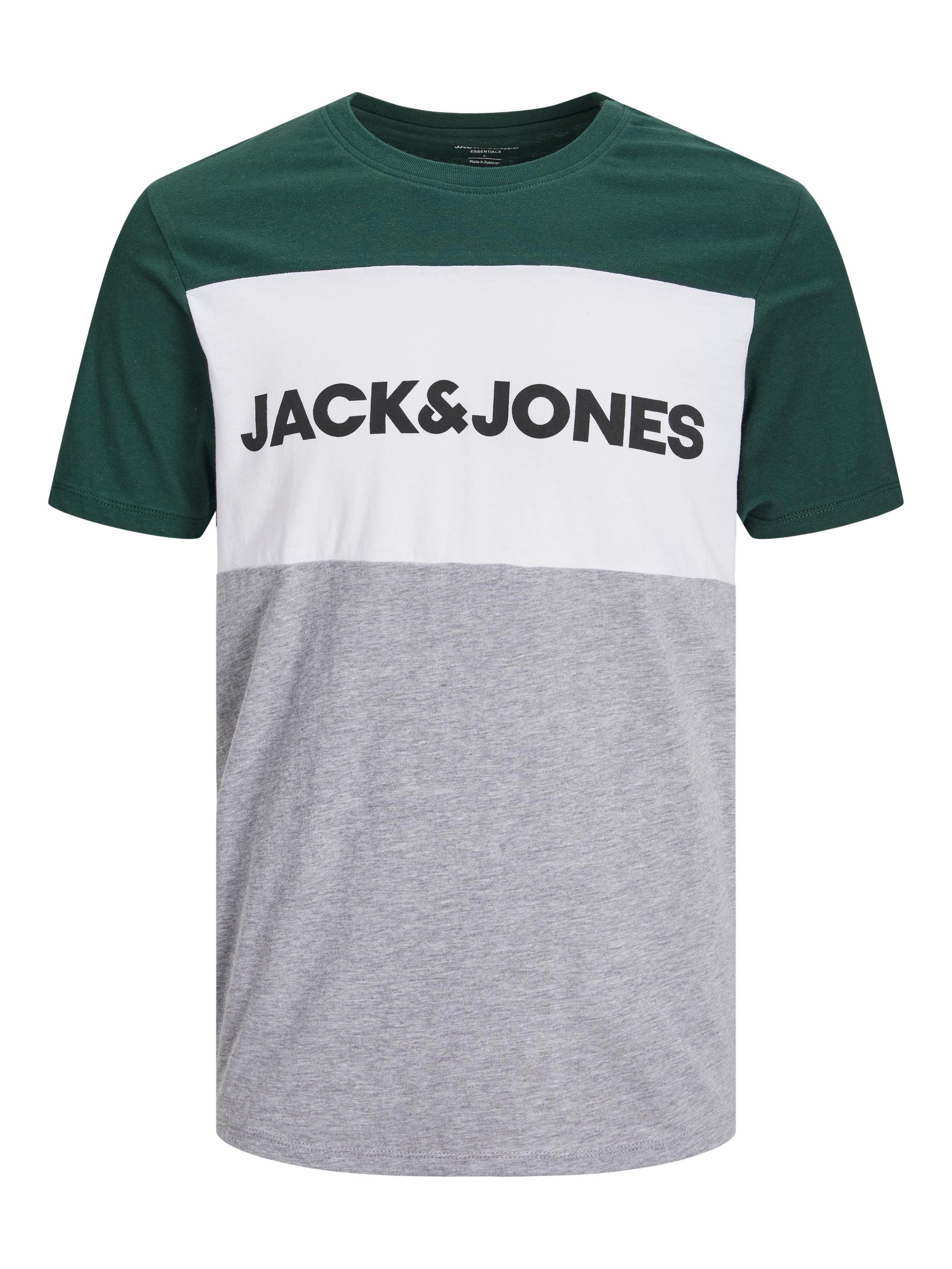 Jack & Jones T-Shirt Logo Blocking Kurzarmshirt - Bild 1