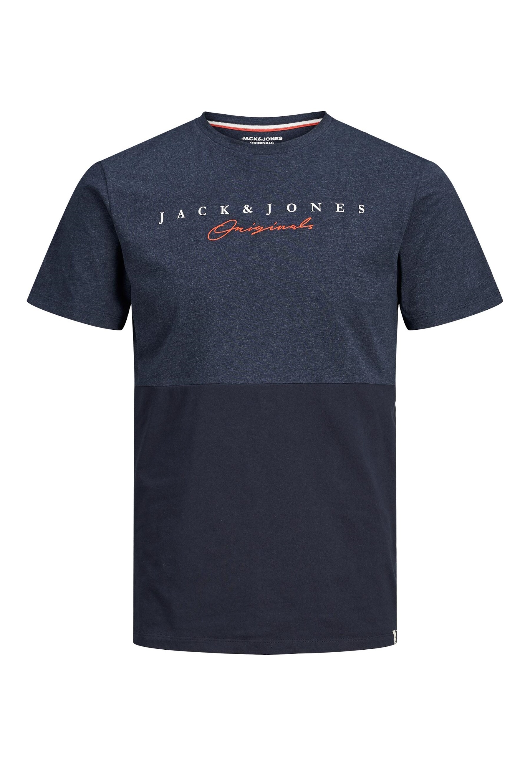 Jack & Jones T-Shirt Station Kurzarmshirt Color-Block und Logo - Bild 1