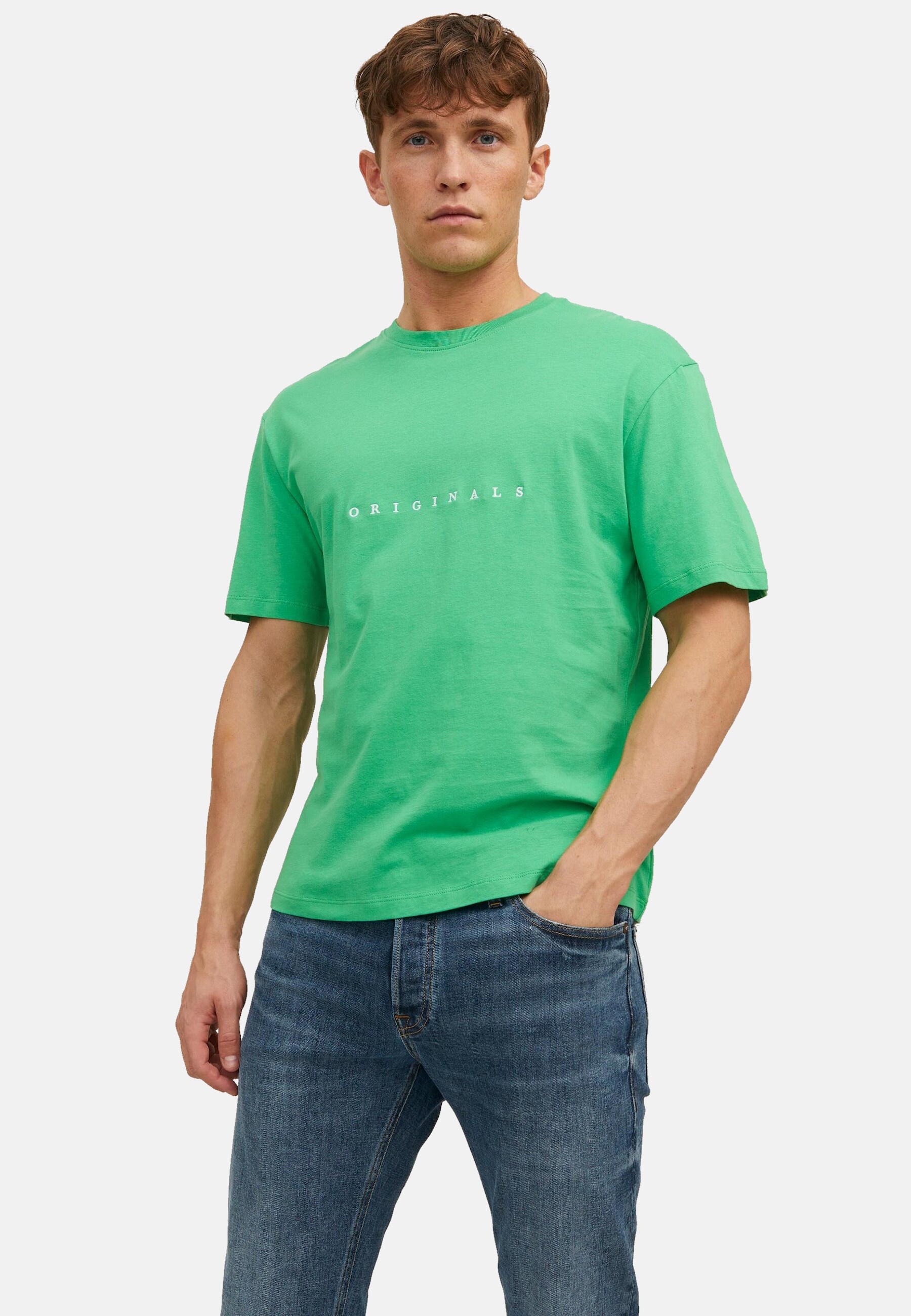 Jack & Jones T-Shirt COPENHAGEN Kurzarmshirt mit Rundhalsausschnitt und Stickerei - Bild 1