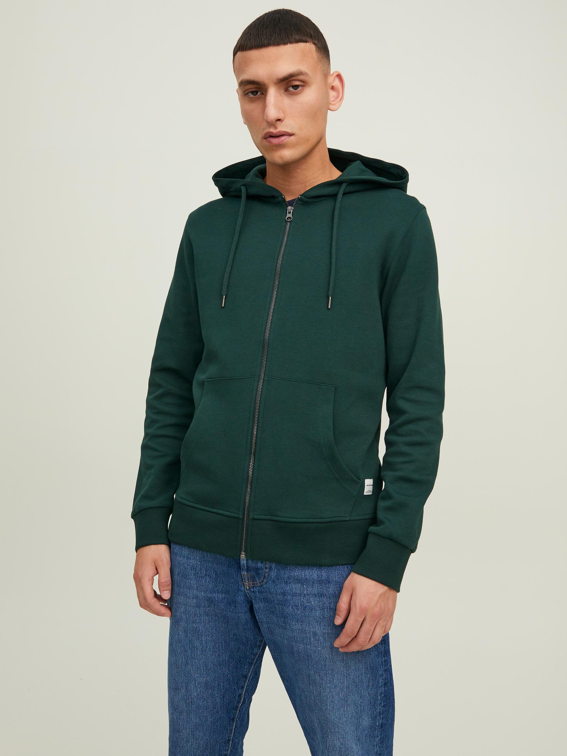 Jack & Jones Kapuzensweatjacke Basic Zip Hoody mit Kapuze - Bild 1