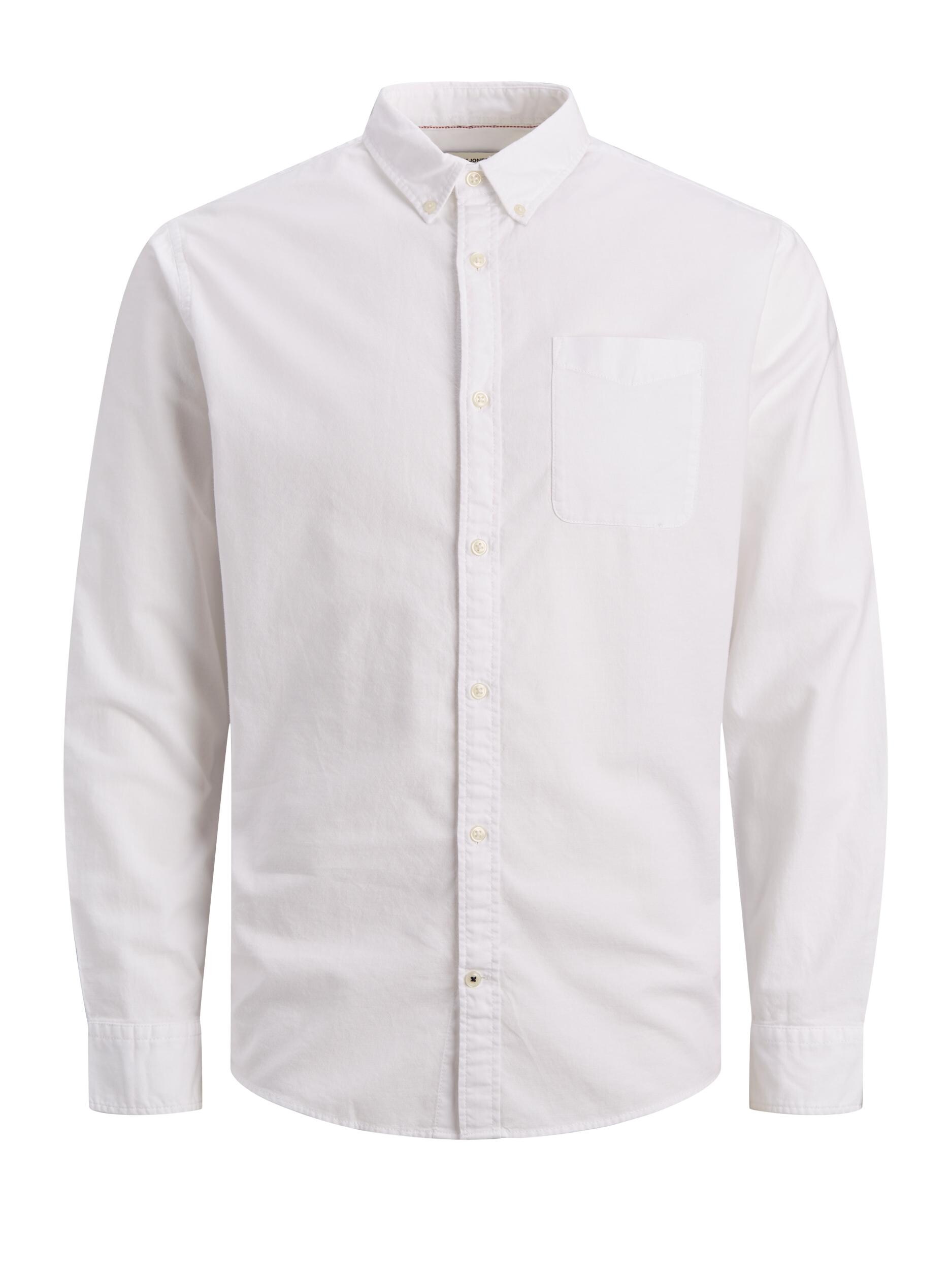 Jack & Jones Hemd Lang&auml;rmliges OXFORD SHIRT mit Button-Down Kragen - Bild 1