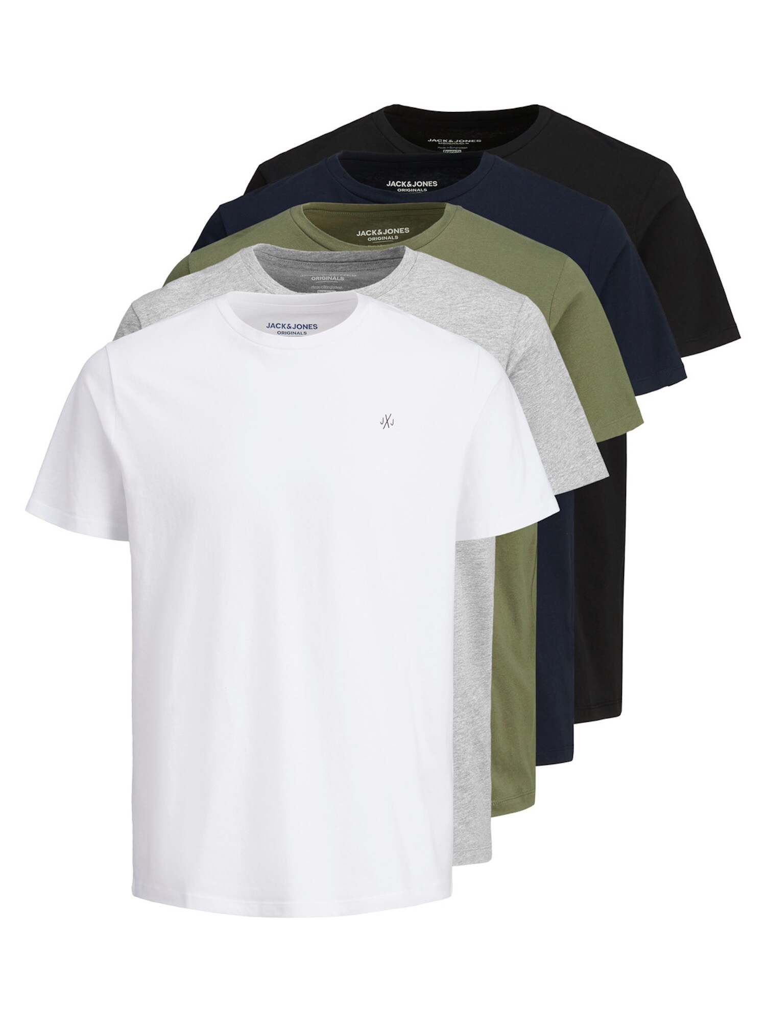 Jack & Jones T-Shirt 5 Pack JORJXJ TEE CREW NECK - Bild 1