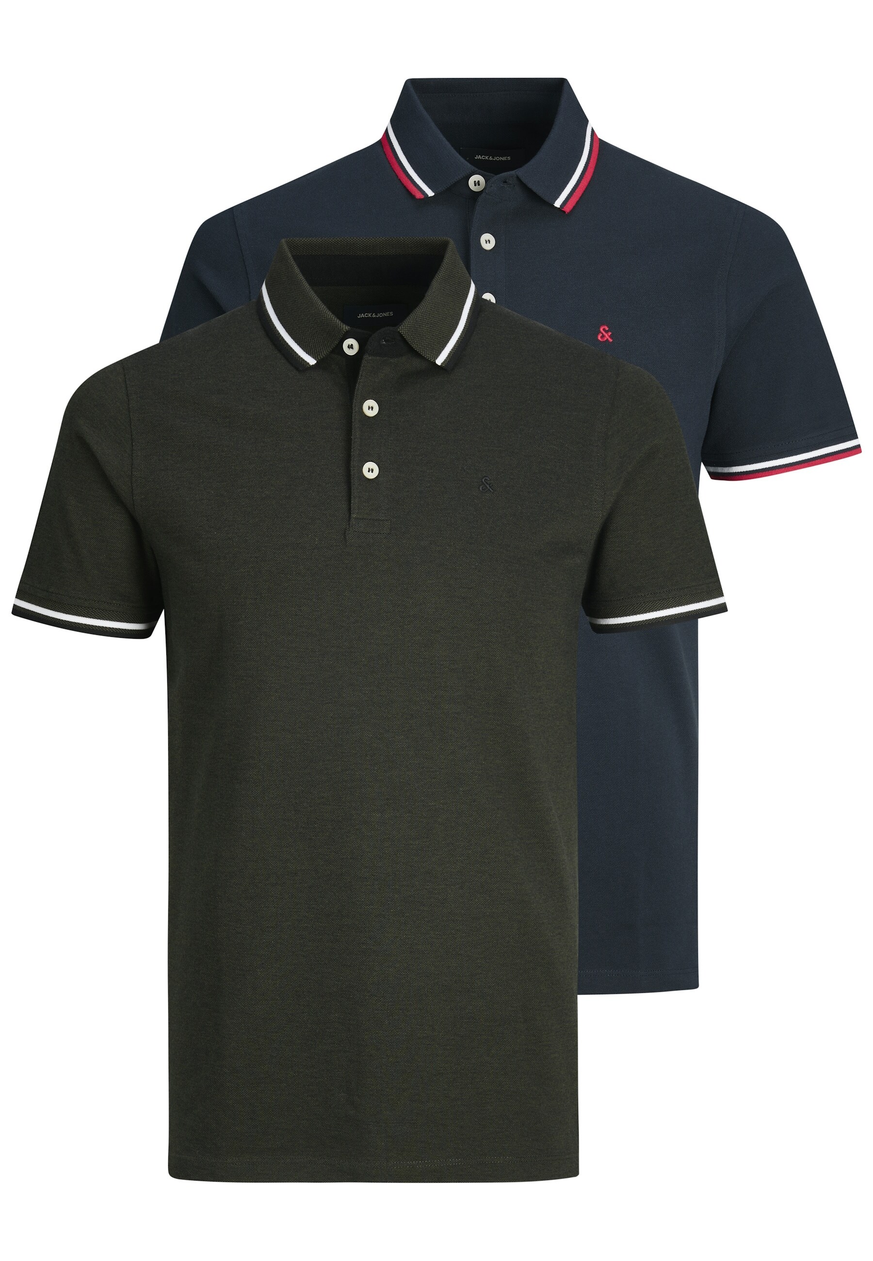 Jack & Jones Poloshirt PAULOS Kurzarmshirt mit Polokragen 2er Pack - Bild 1