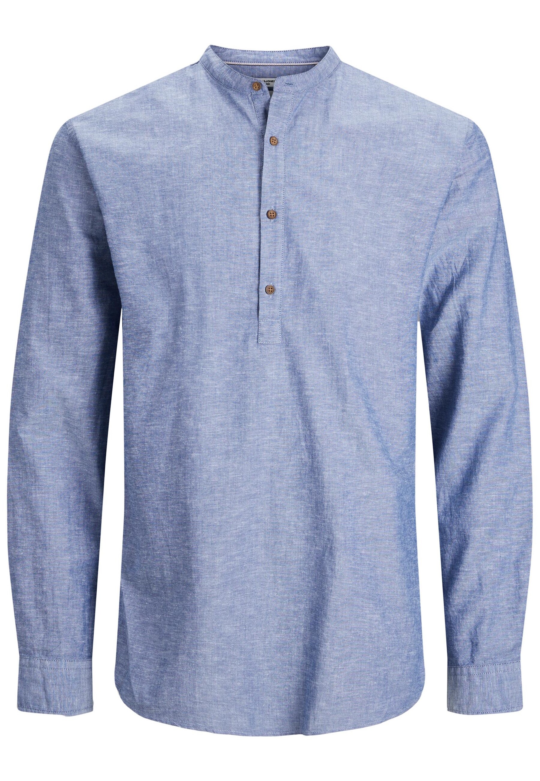 Jack & Jones Hemd Summer Langarmhemd mit halber Knopfleiste - Bild 1