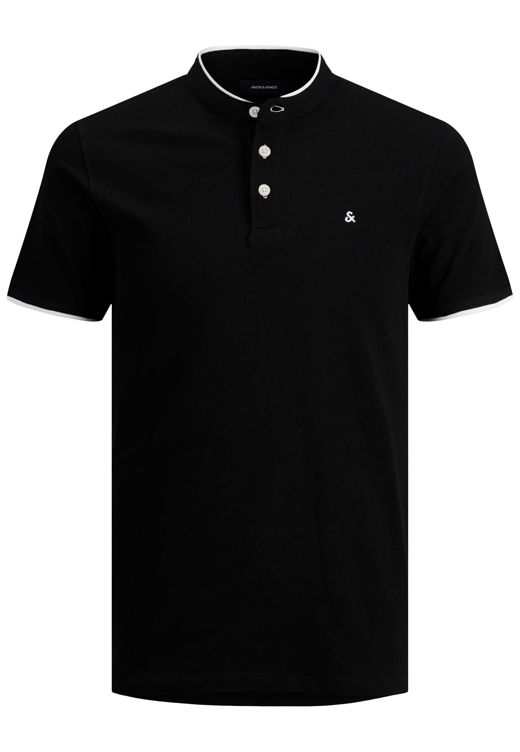 Jack & Jones Shirt T-Shirt mit Stehkragen JJEPAULOS MAO POLO - Bild 1