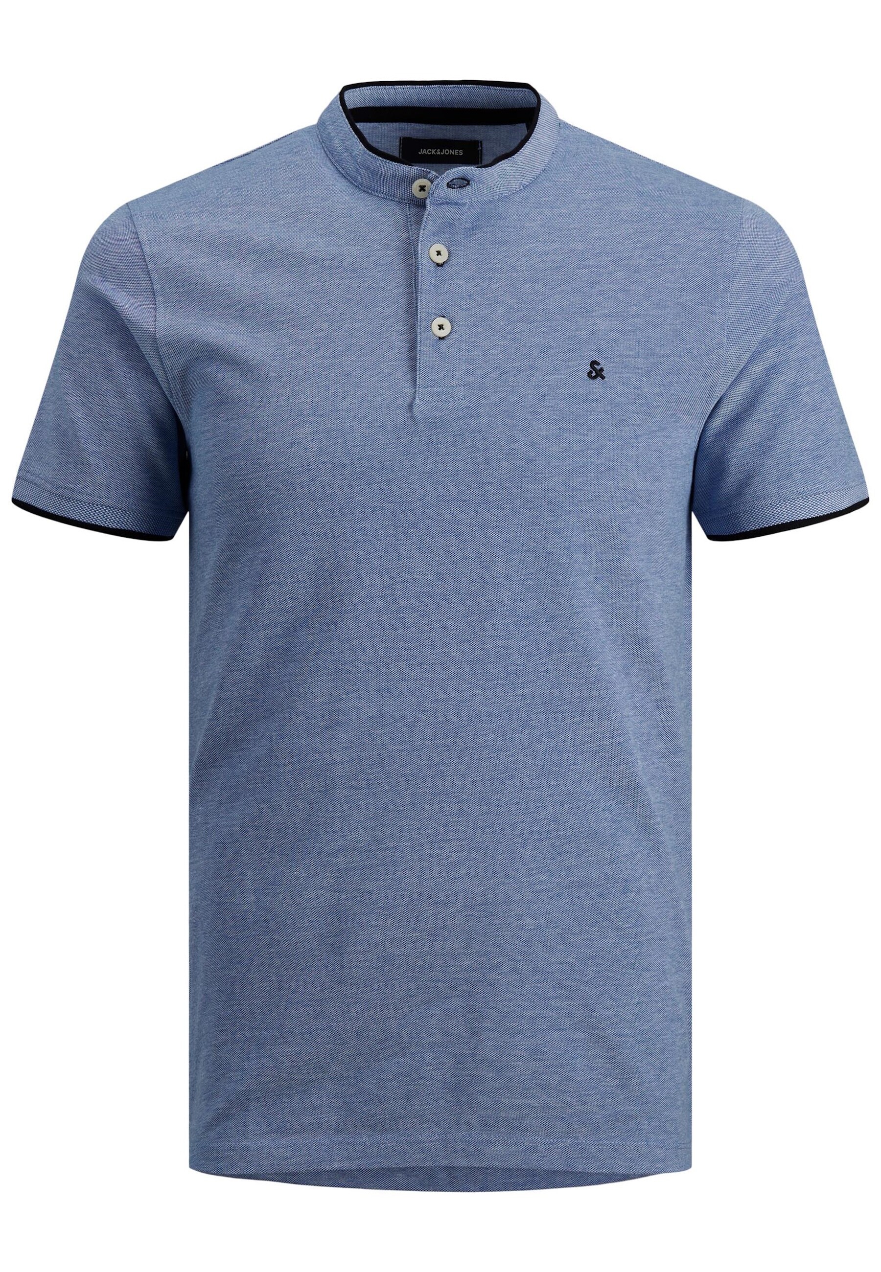 Jack & Jones Shirt T-Shirt mit Stehkragen JJEPAULOS MAO POLO - Bild 1