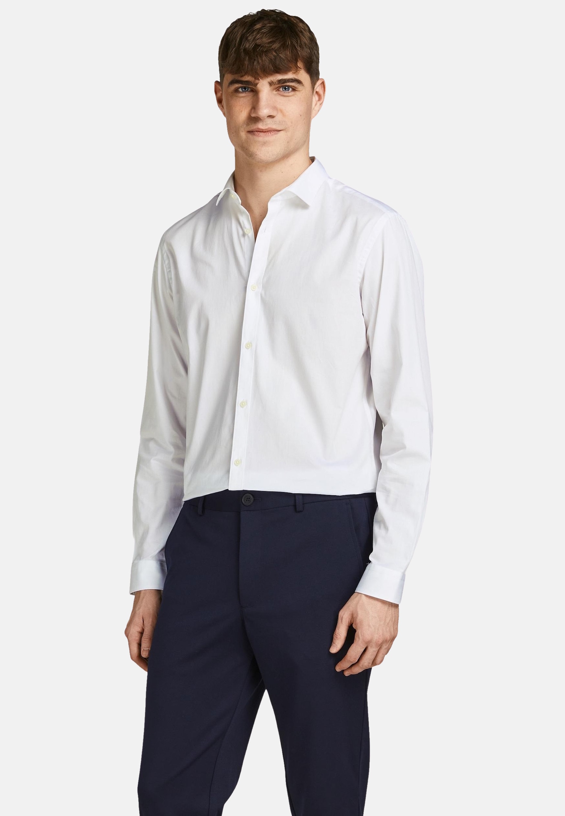 Jack & Jones Hemd CARDIFF Slimfit Langarmhemd aus Baumwolle - Bild 1
