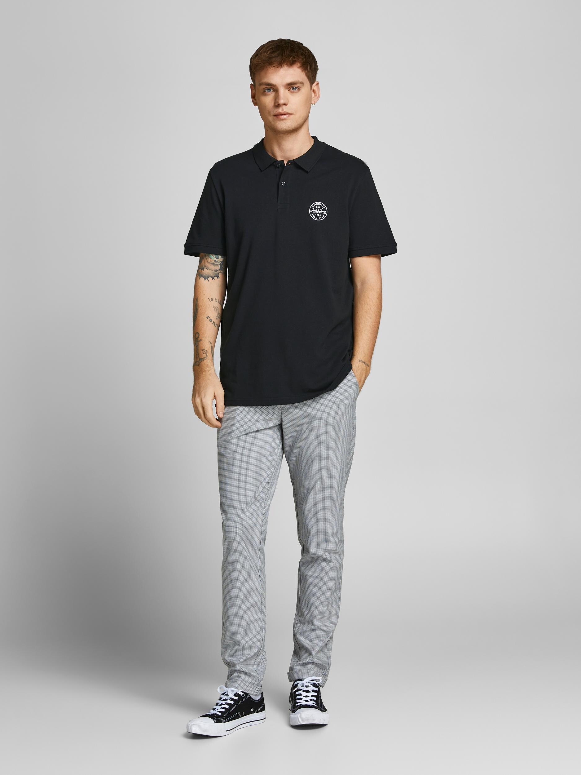 Jack & Jones Shirt Poloshirt mit Logo-Verzierung JJESHARK POLO - Bild 1