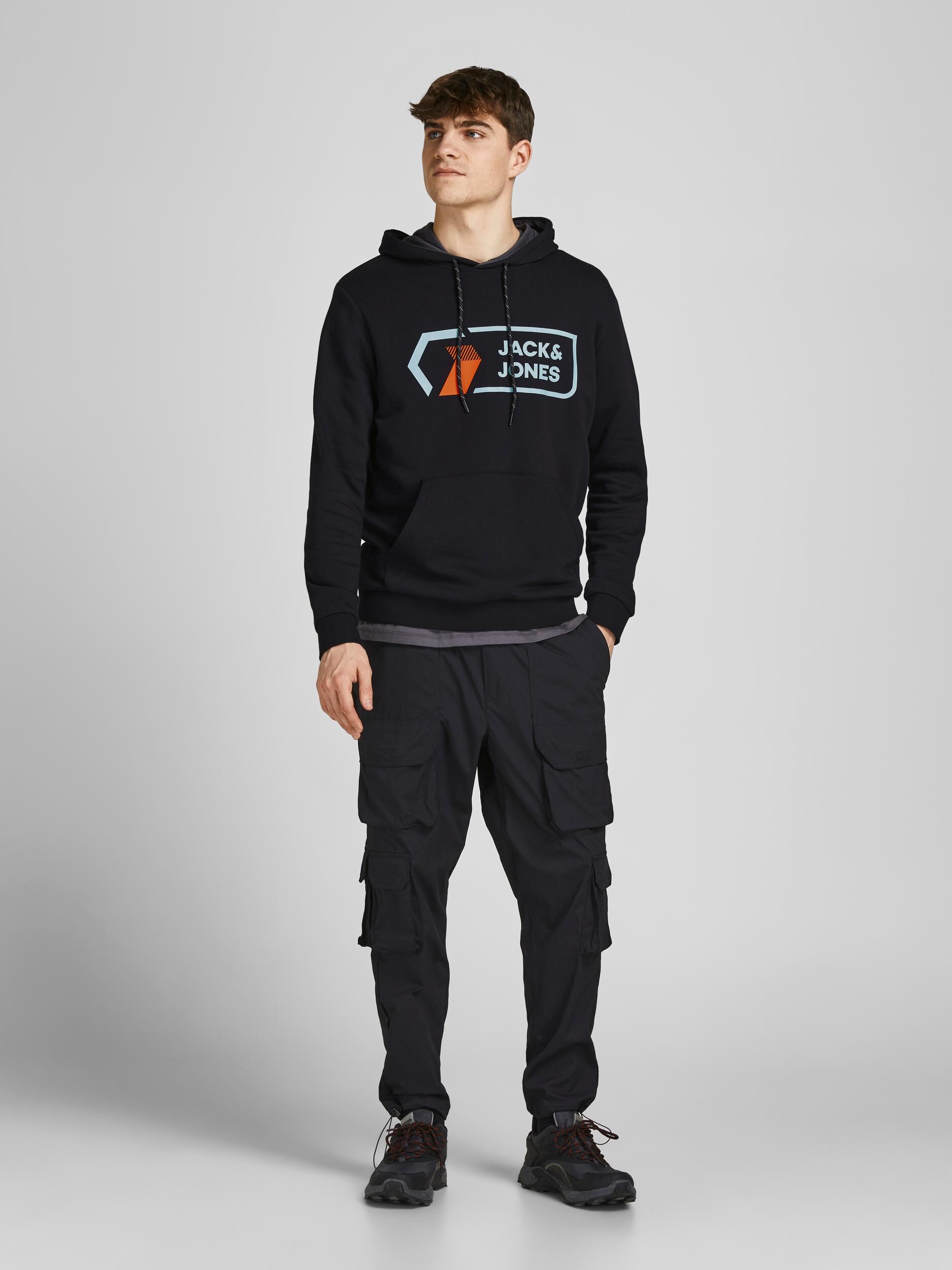 Jack & Jones Pullover Sweatshirt mit Kapuze JCOLOGAN SWEAT HOOD - Bild 1
