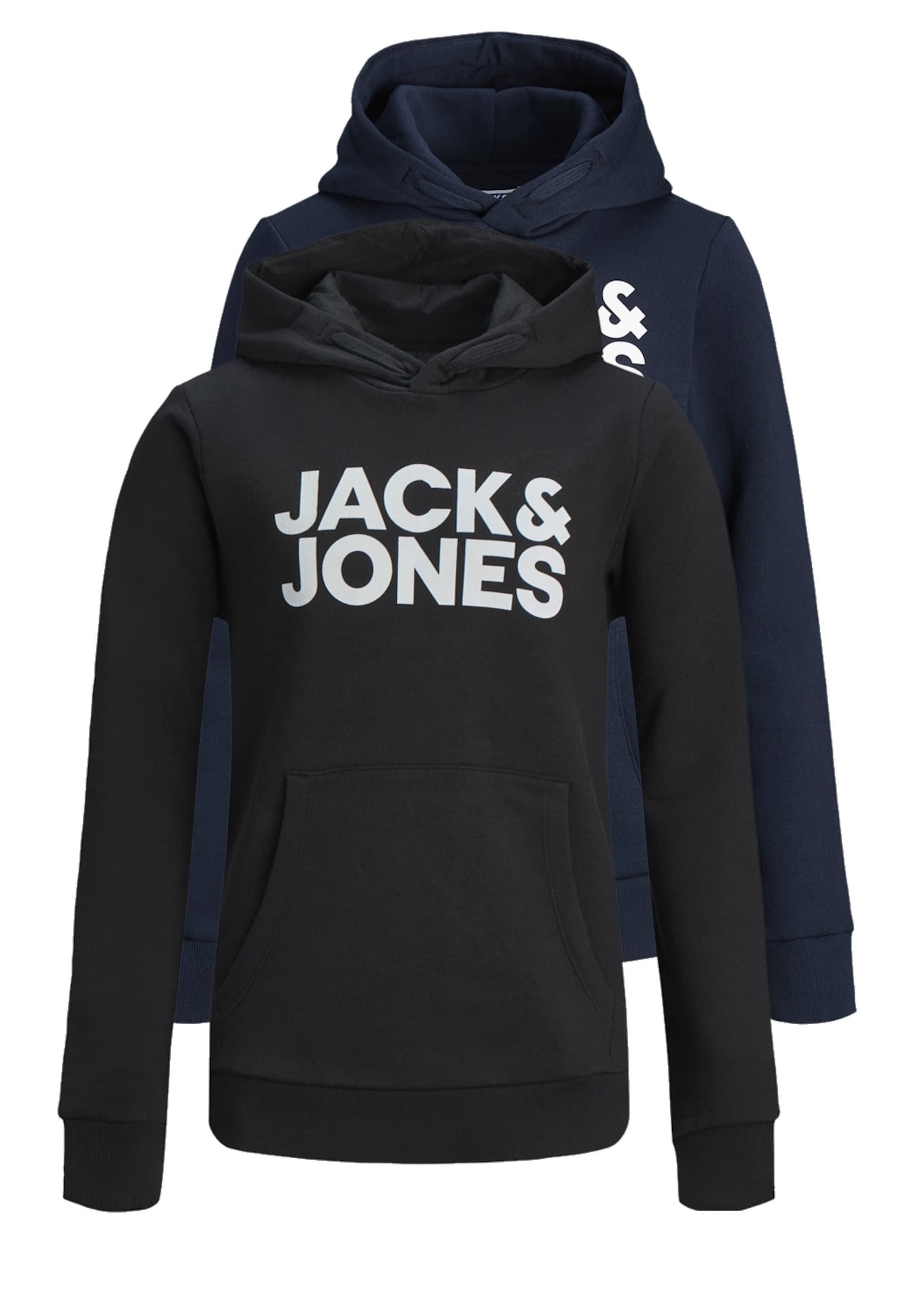 Jack & Jones Junior Hoodie CORP LOGO Kapuzensweatshirt Doppelpack - Bild 1