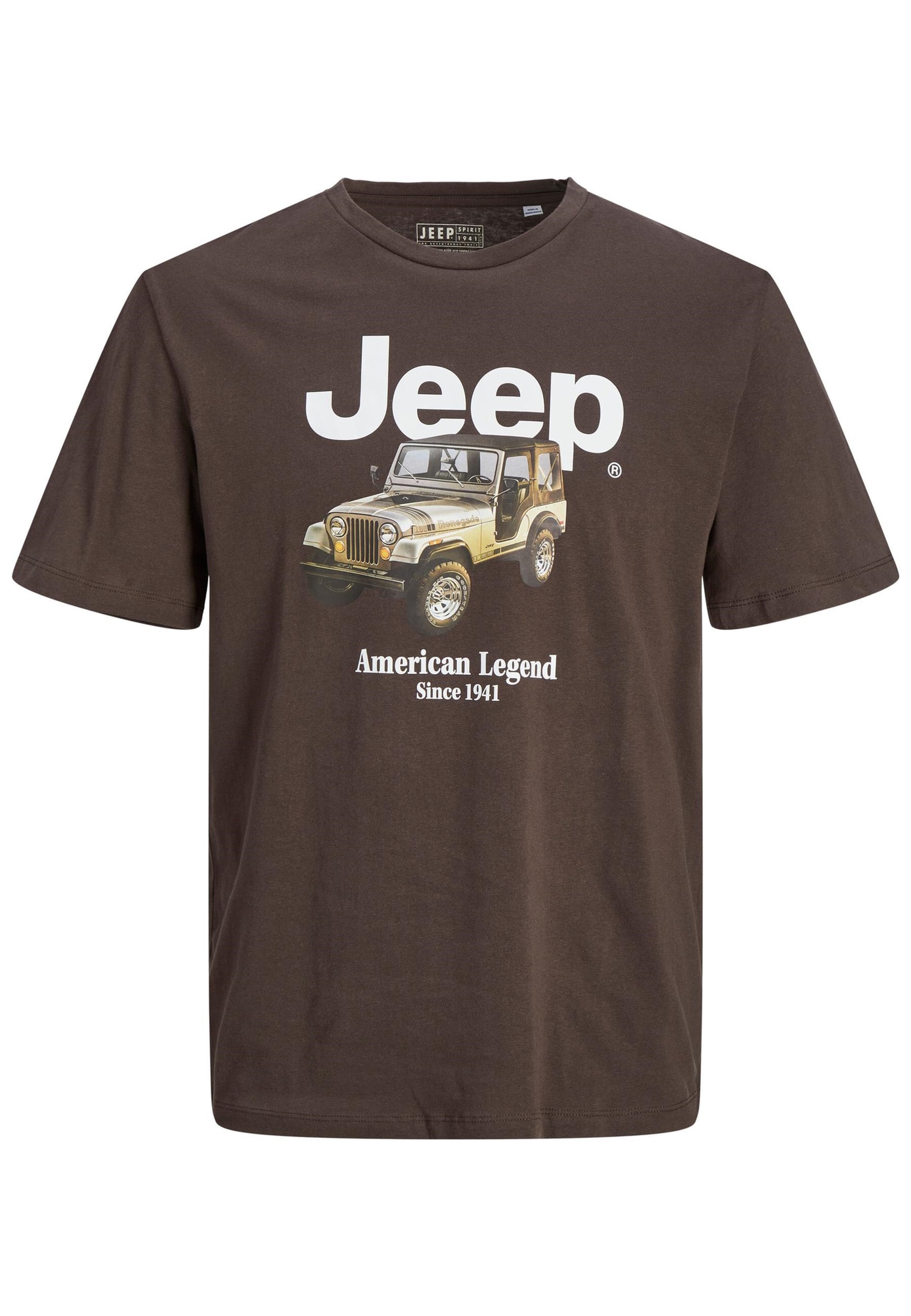 Jack & Jones Shirt Einfarbiges Kurzarmshirt JORJEEP GRAPHIC TEE SS CREW NECK mit Print-Motiv in Regular Fit - Bild 1