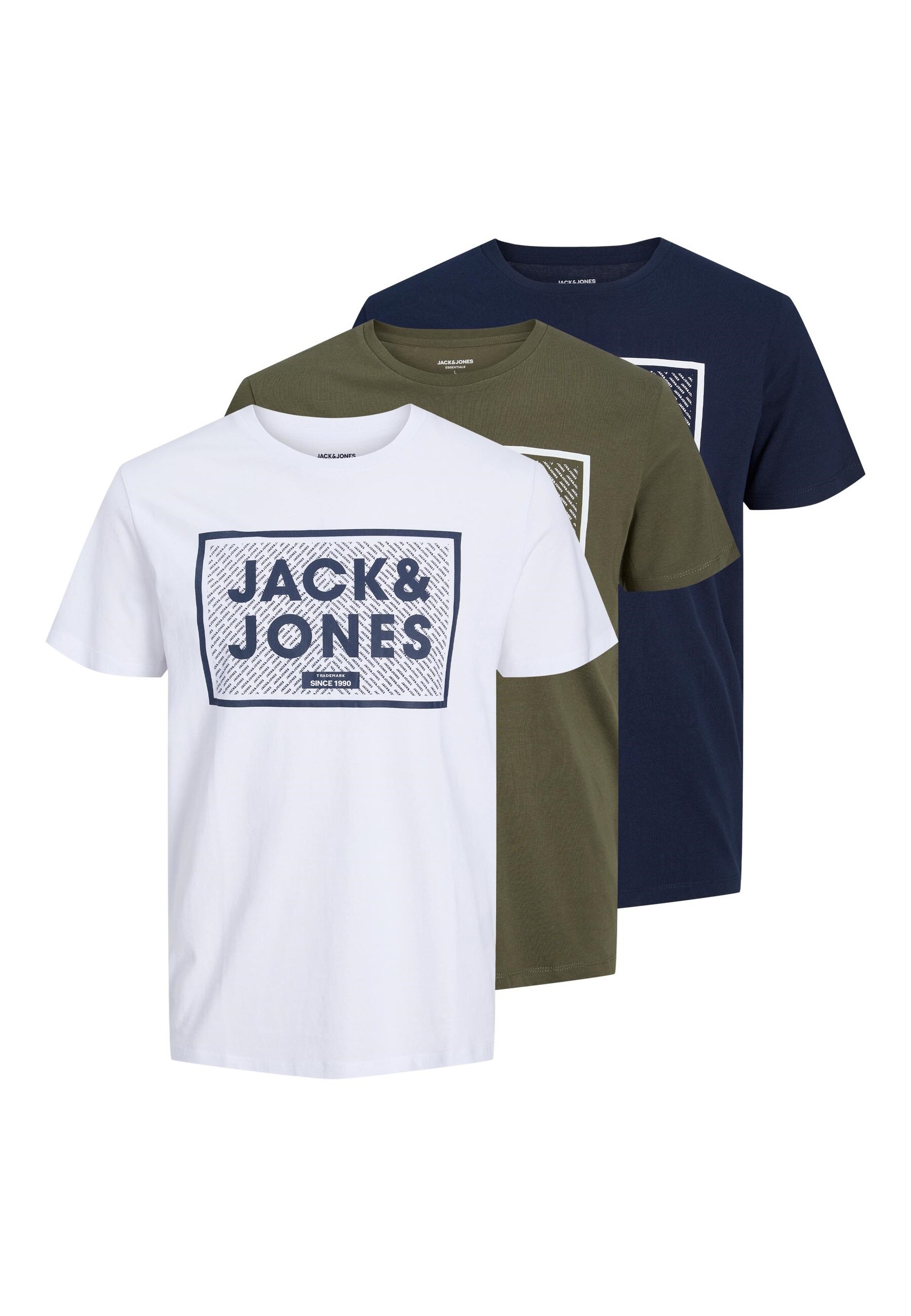 Jack & Jones T-Shirt HARRISON TEE CREW NECK Kurzarmshirt 3er Pack - Bild 1