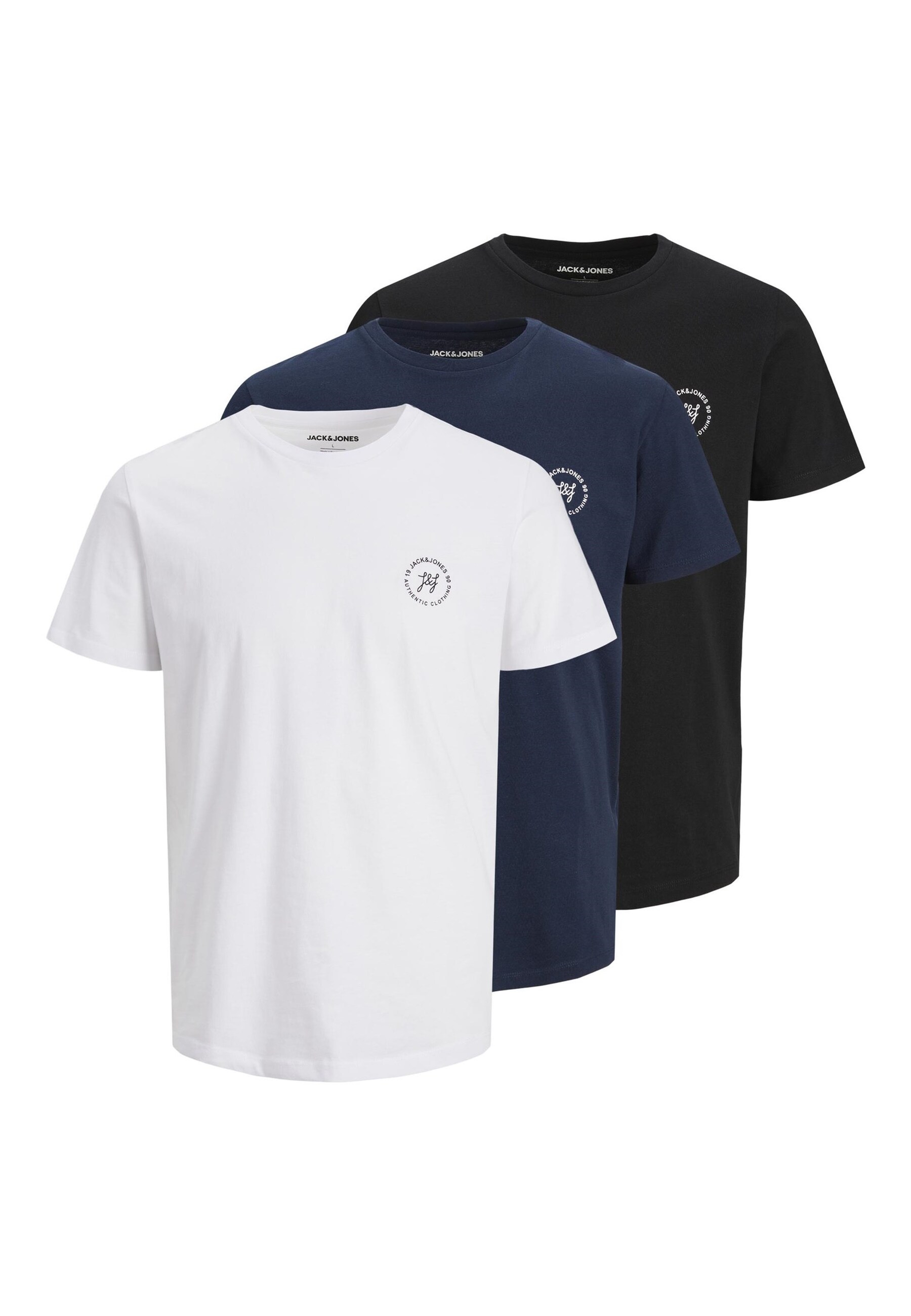 Jack & Jones T-Shirt JAXON TEE CREW NECK Kurzarmshirt 3er Pack - Bild 1