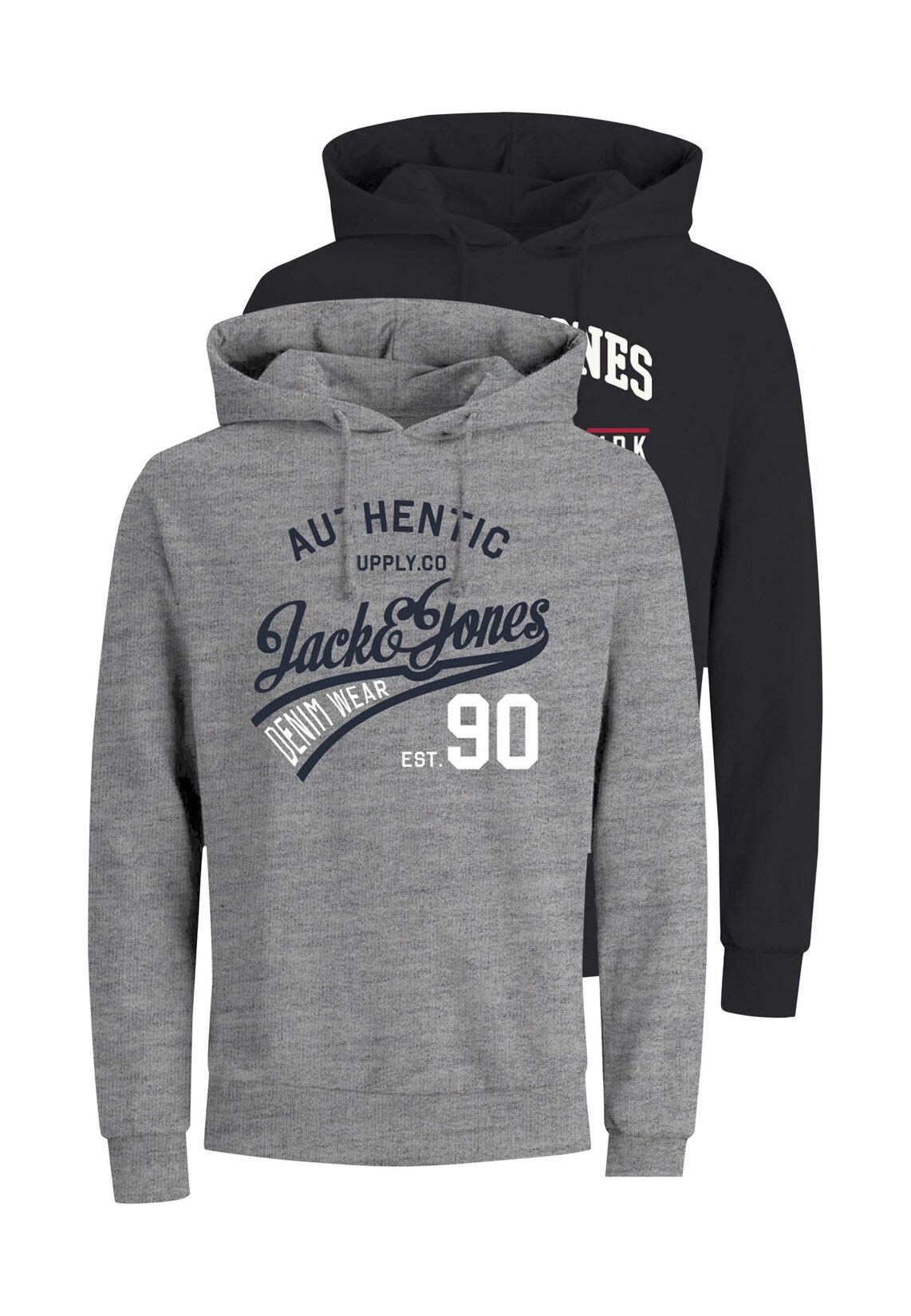 Jack & Jones Hoodie Ethan Kapuzensweatshirt Doppelpack | 05715315671214