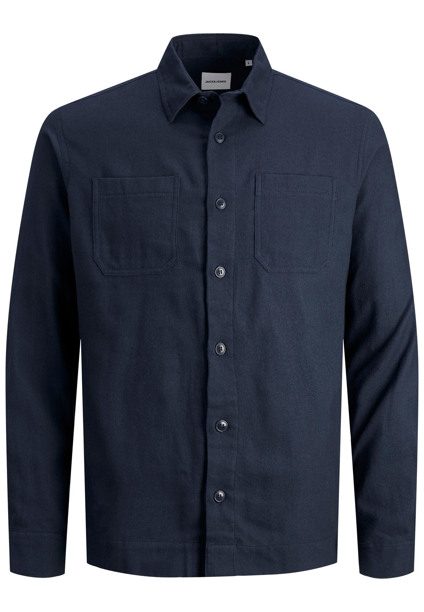 Jack & Jones Hemd Unifarbenes Langarmhemd LOGAN AUTUMN SOLID SHIRT mit Hemdkragen in Komfort Fit - Bild 1