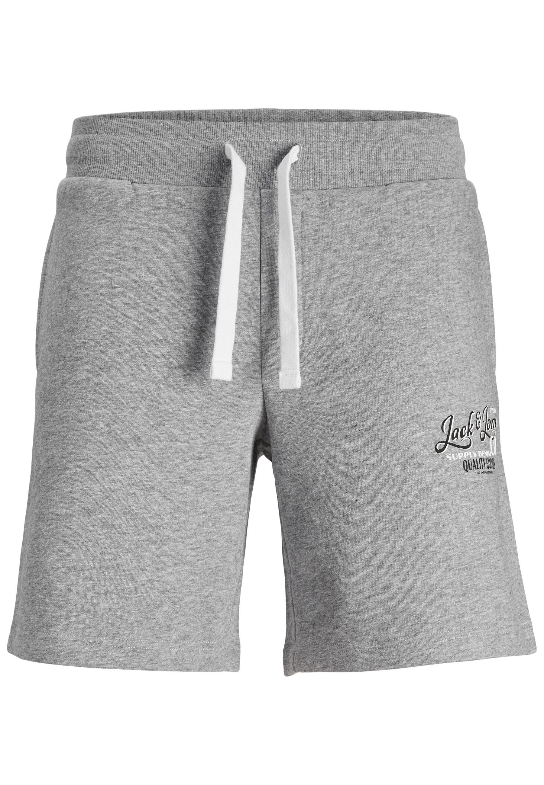Jack & Jones Shorts Unifarbene kurze Hose STANDY Sweat Shorts mit Kordelzug, Ges&auml;&szlig;tasche und Logoprint in Komfort Fit - Bild 1