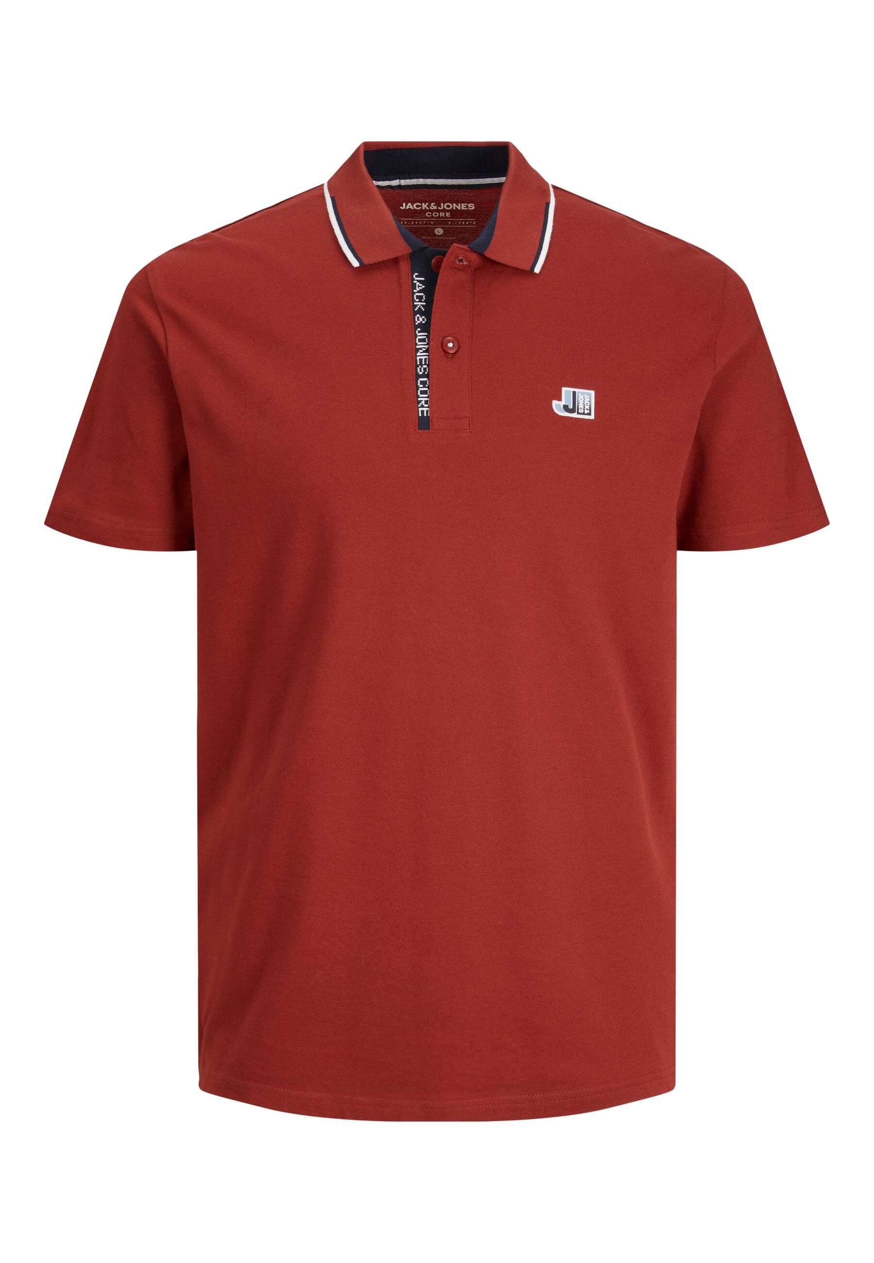 Jack & Jones Poloshirt LOGAN Polo Kurzarmshirt mit Kontraststreifen und Logo-Details - Bild 1