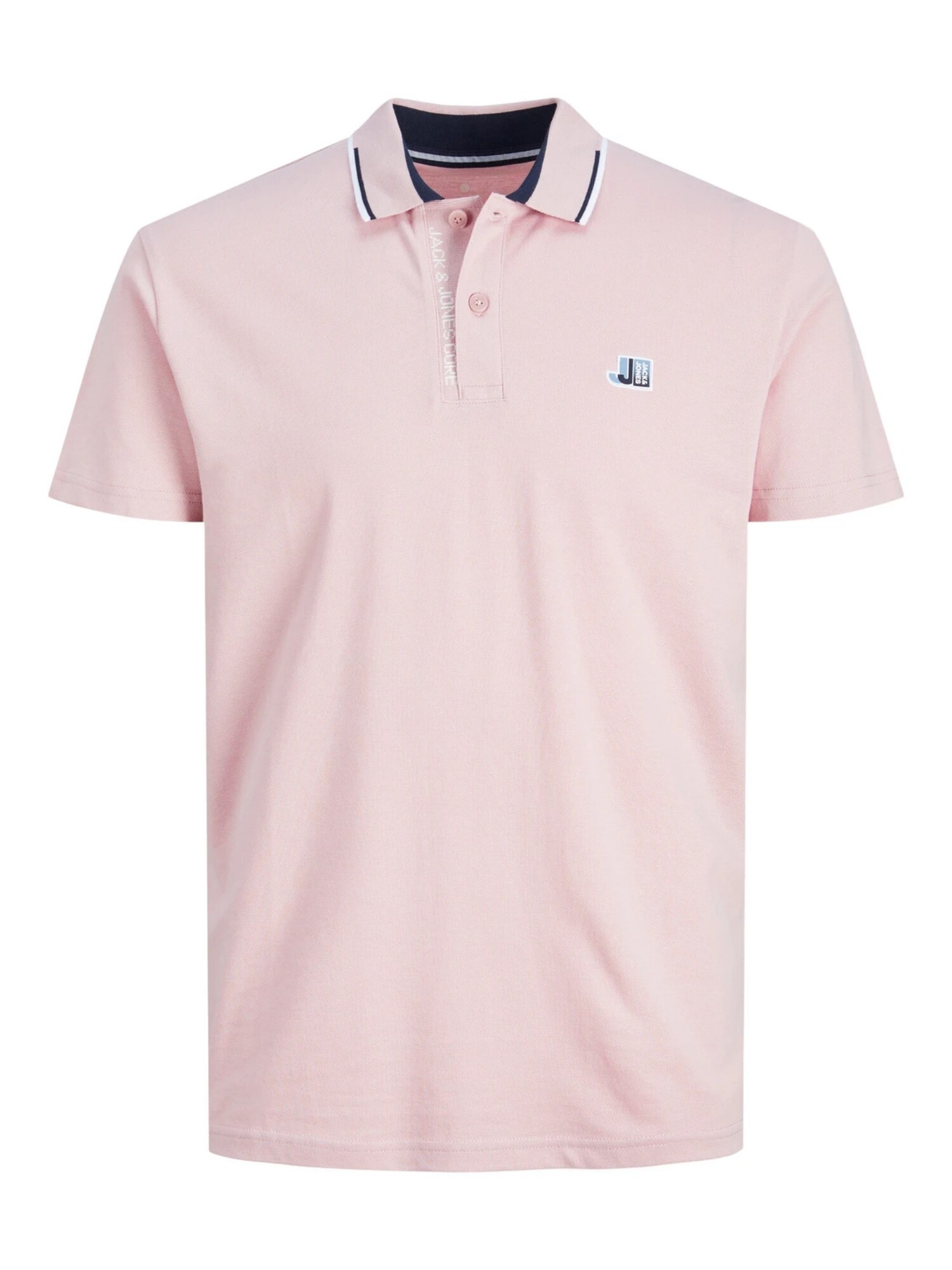 Jack & Jones Poloshirt LOGAN Polo Kurzarmshirt mit Kontraststreifen und Logo-Details - Bild 1