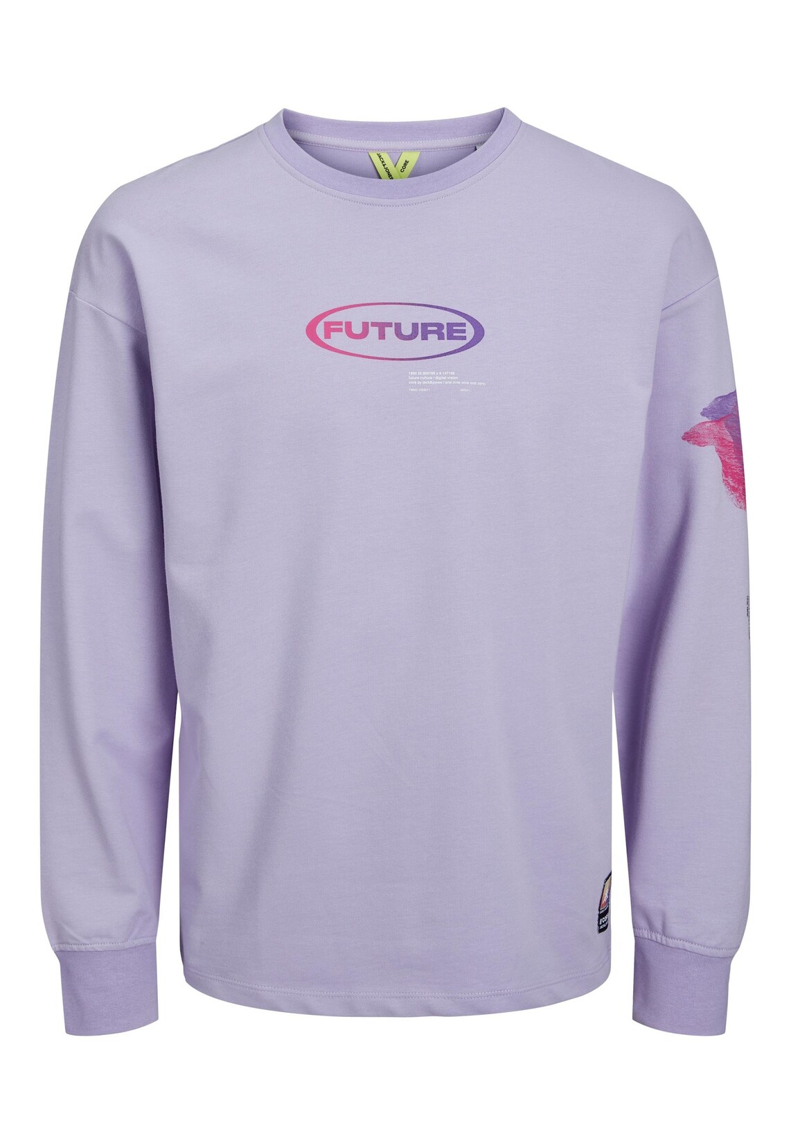 Jack & Jones Sweatshirt Digital Pullover ohne Kapuze | 05715370776336