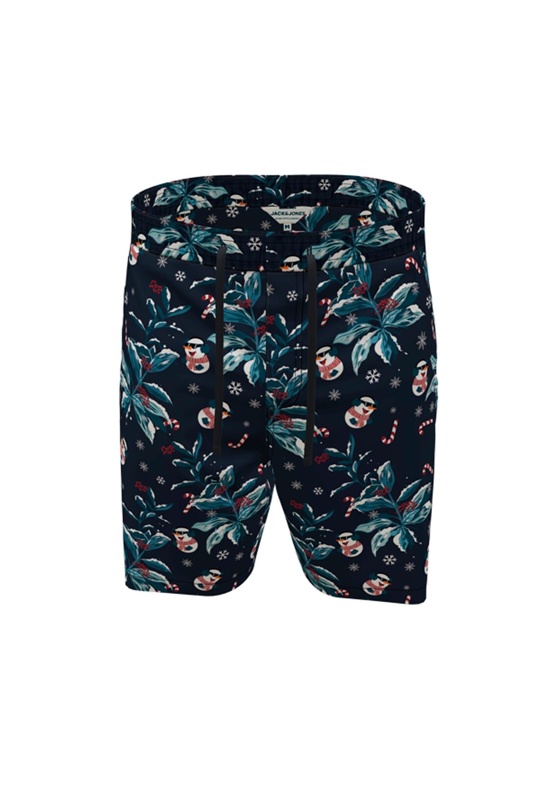Jack & Jones Shorts Kurze Hose JPSTJEFF JJJOGGER SHORTS XMAS AKM mit Tunnelzug und Print-Motiv | 05715364796692
