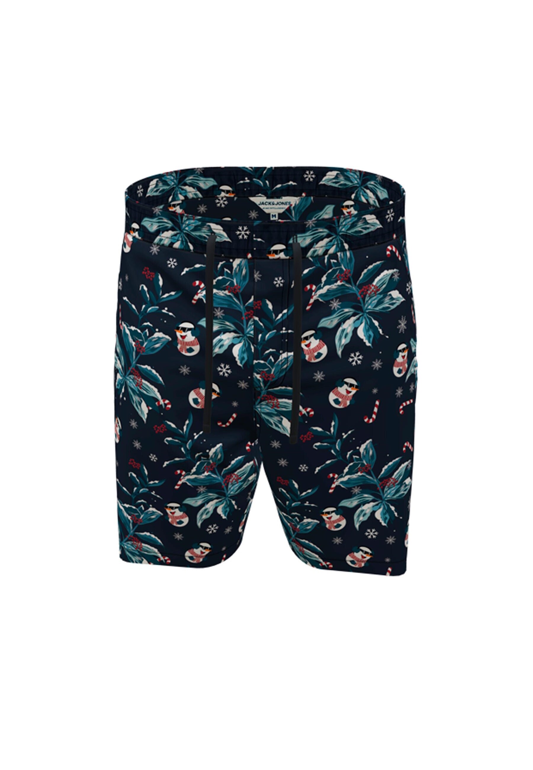 Jack & Jones Shorts Kurze Hose JPSTJEFF JJJOGGER SHORTS XMAS AKM mit Tunnelzug und Print-Motiv - Bild 1