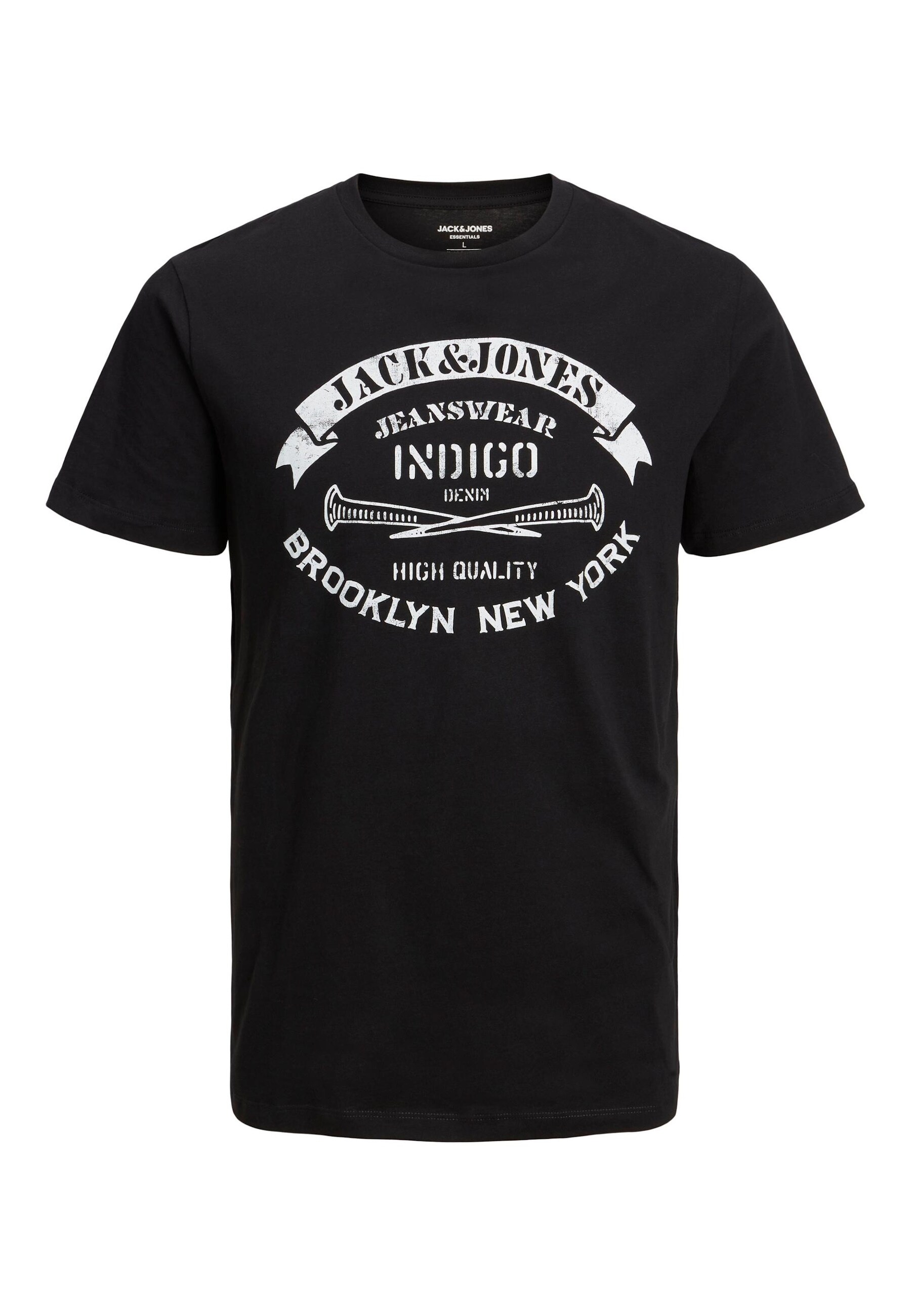 Jack & Jones T-Shirt JEANS Kurzarmshirt mit Rundhalsausschnitt und Label-Print - Bild 1