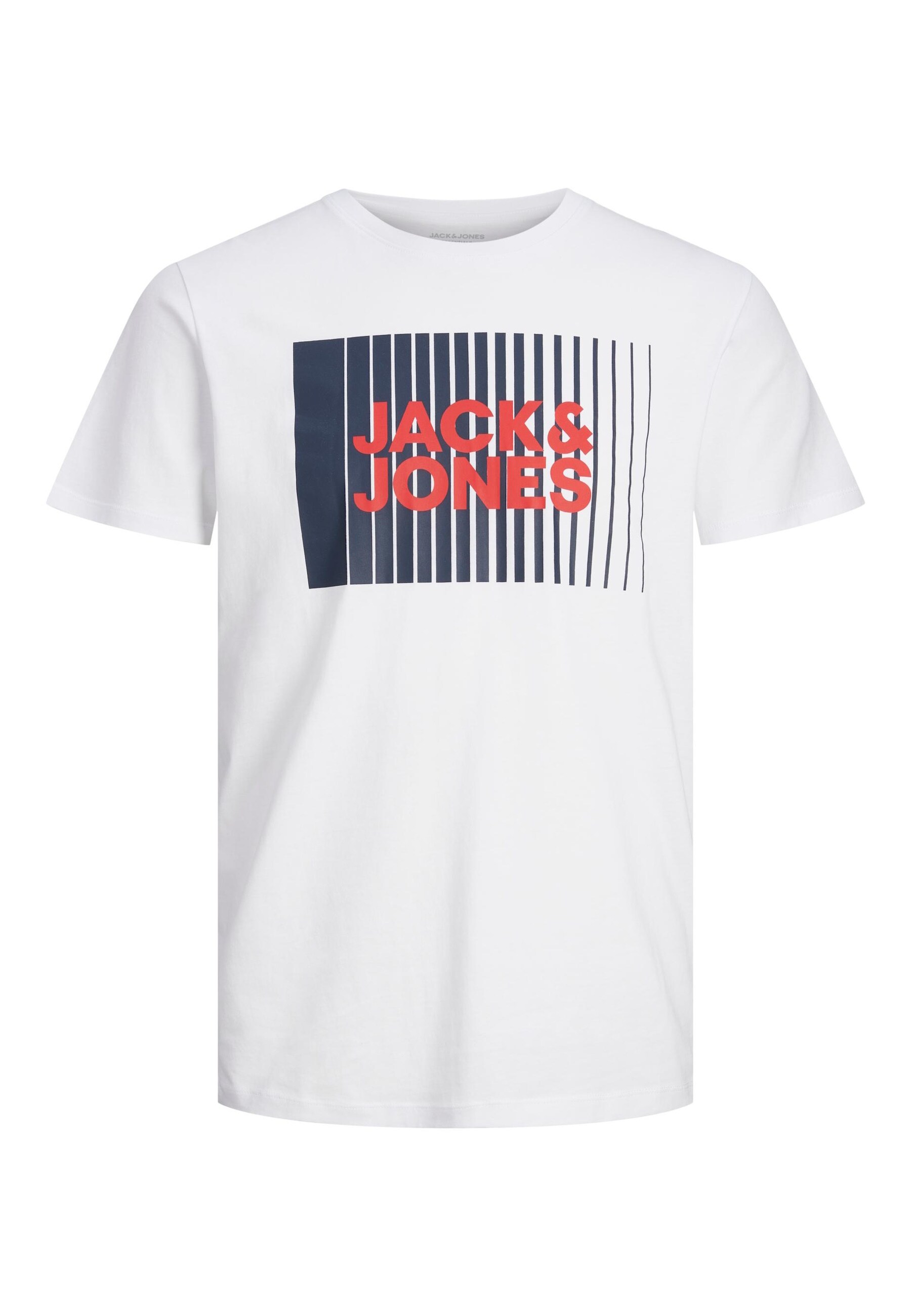 Jack & Jones T-Shirt CORP Kurzarmshirt mit Rundhalsausschnitt und Label-Print - Bild 1
